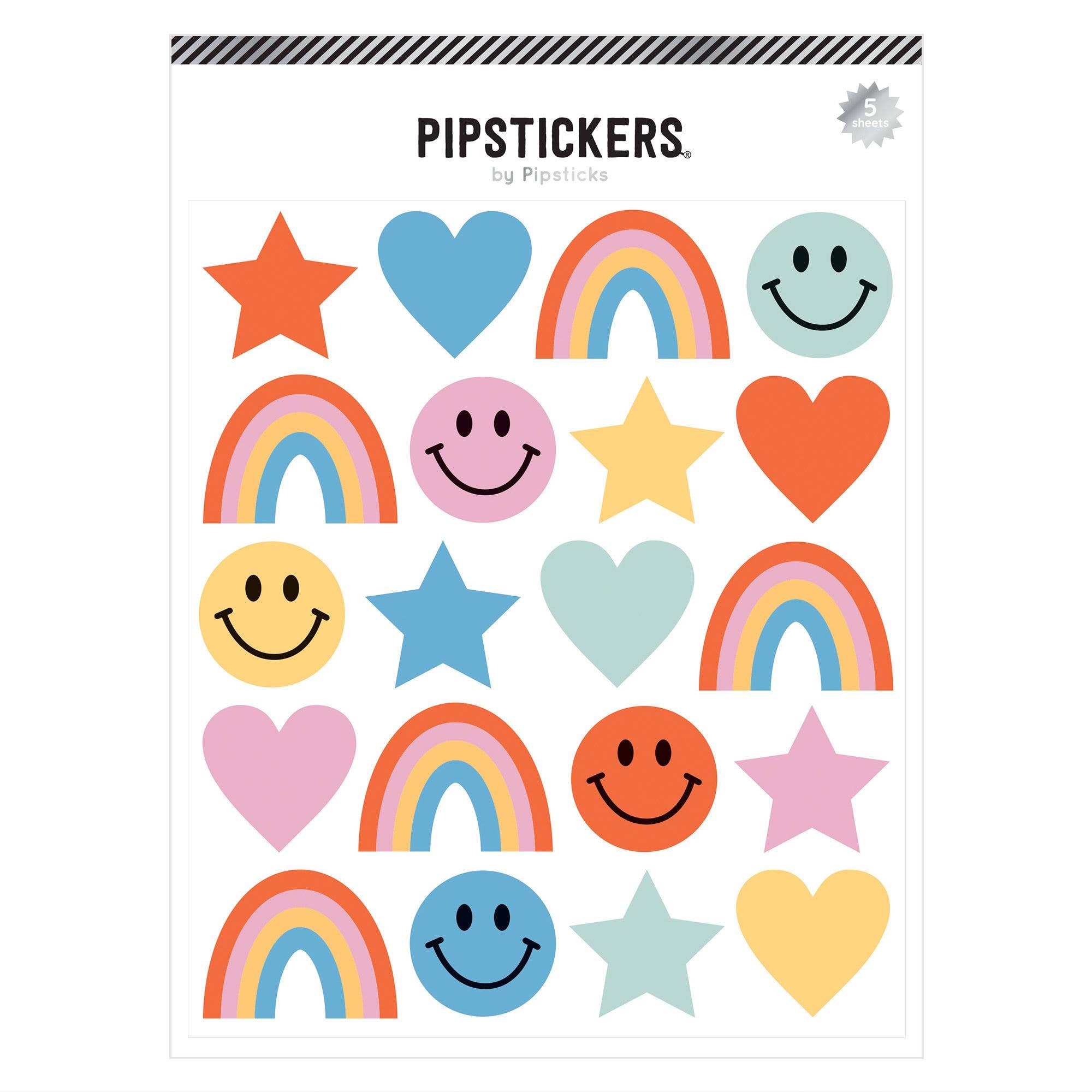 Starry, Smiley & Sweet Labels (5 Sheets) - bubblegum market