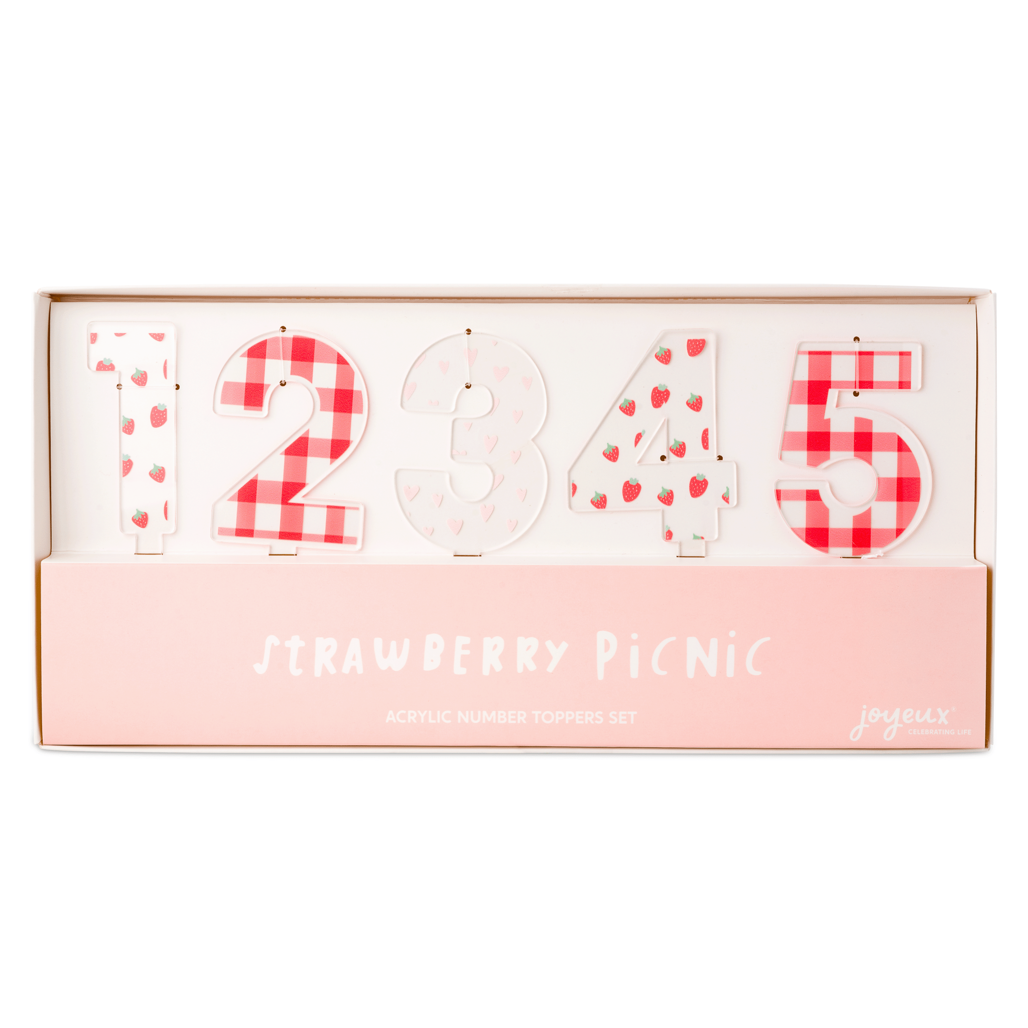 STRAWBERRY PICNIC Acrylic Number Set 0 - 9 - bubblegum market