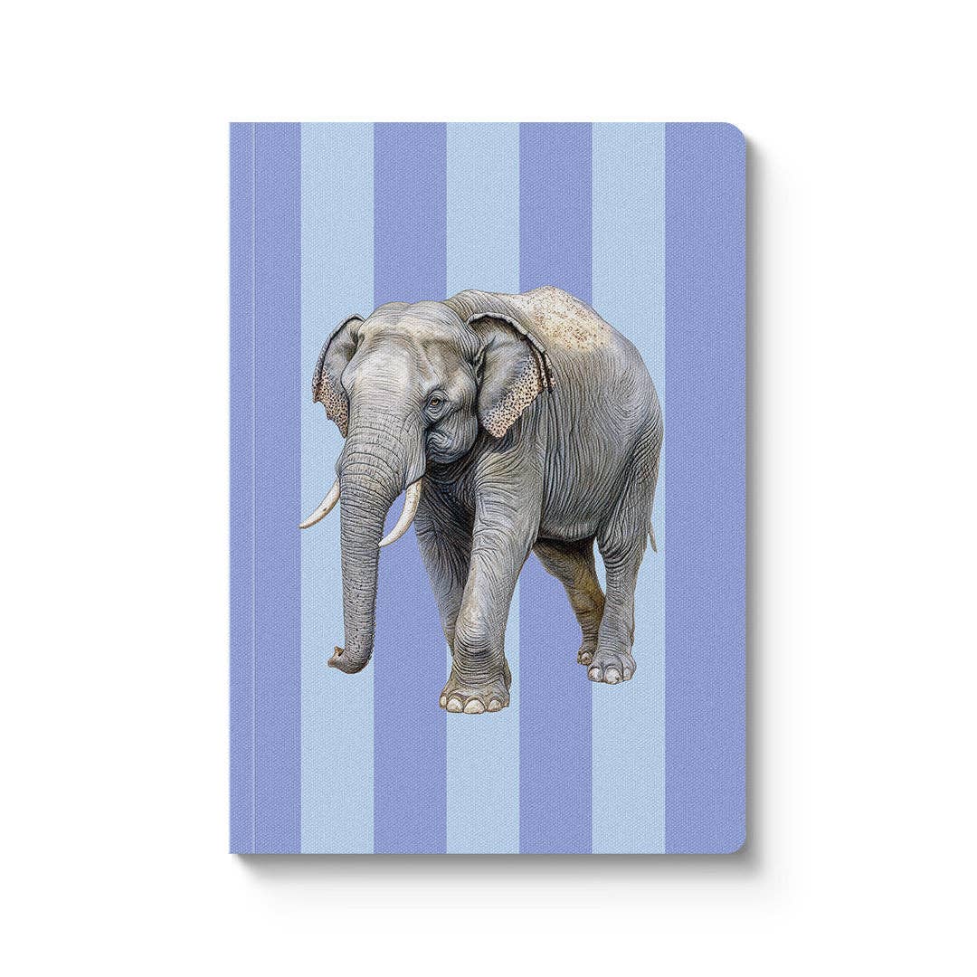 Striped Elephant A5 Notebook - bubblegum market
