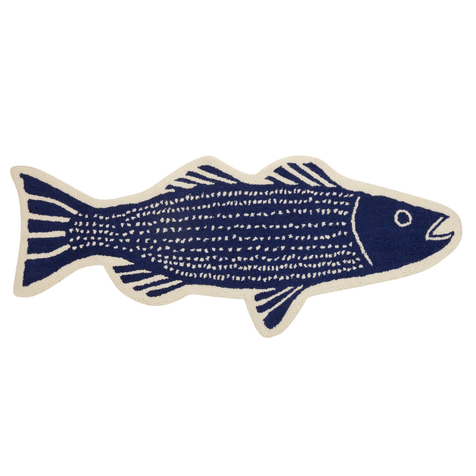 Striper Fish - Shaped Hook Rug - bubblegum market