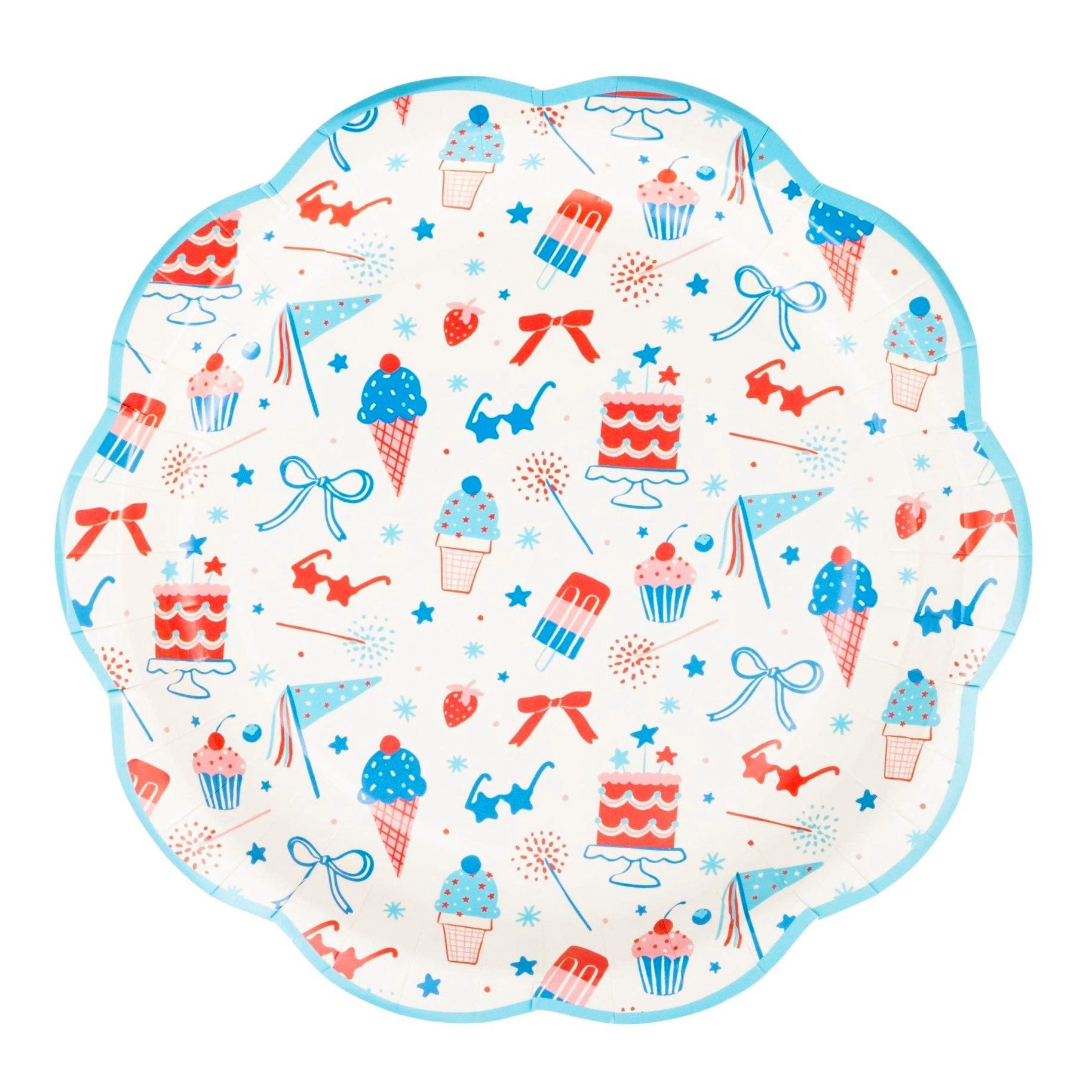 Summer Treats Paper Plates 9" - bubblegum market