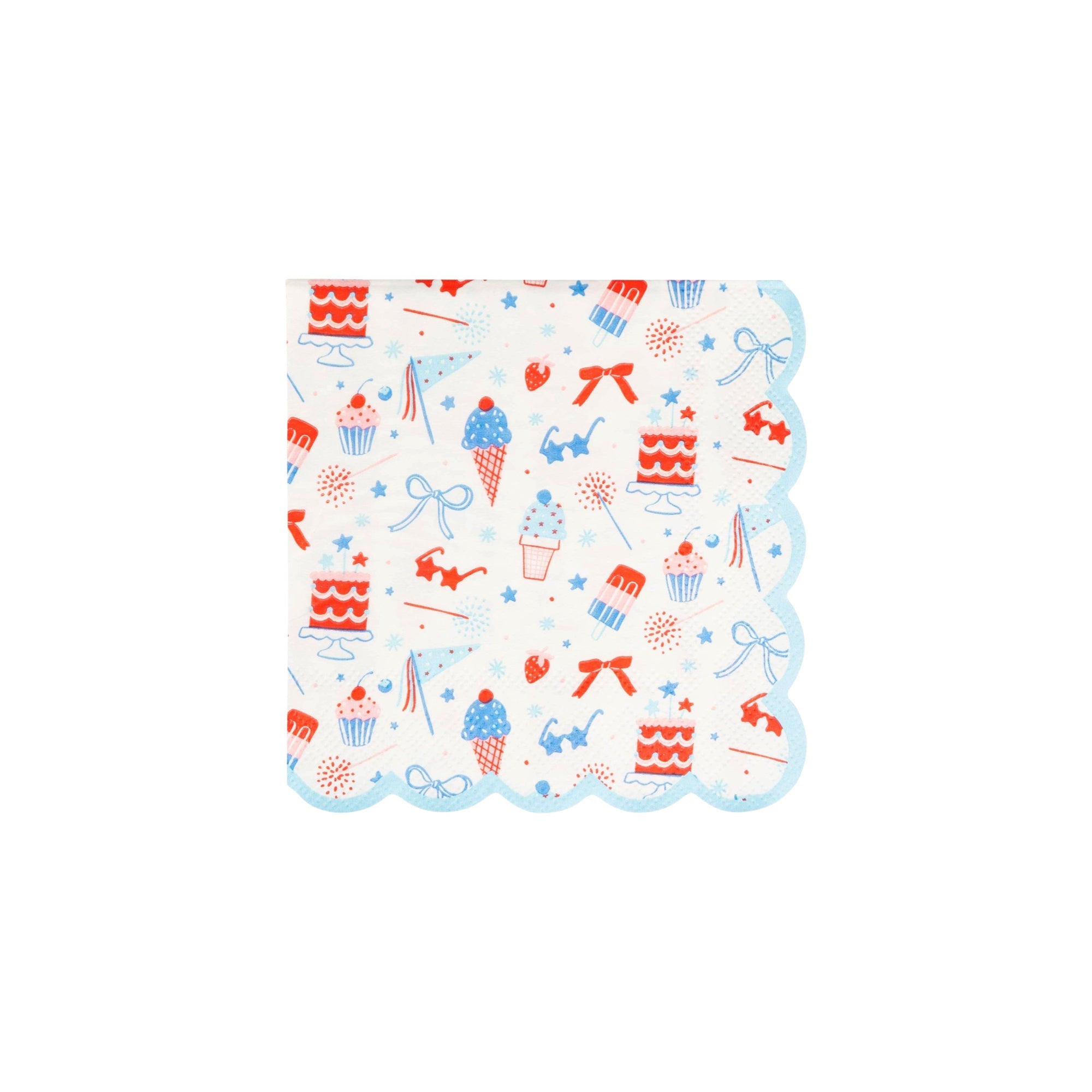 Summertime Pattern Cocktail Napkins - bubblegum market