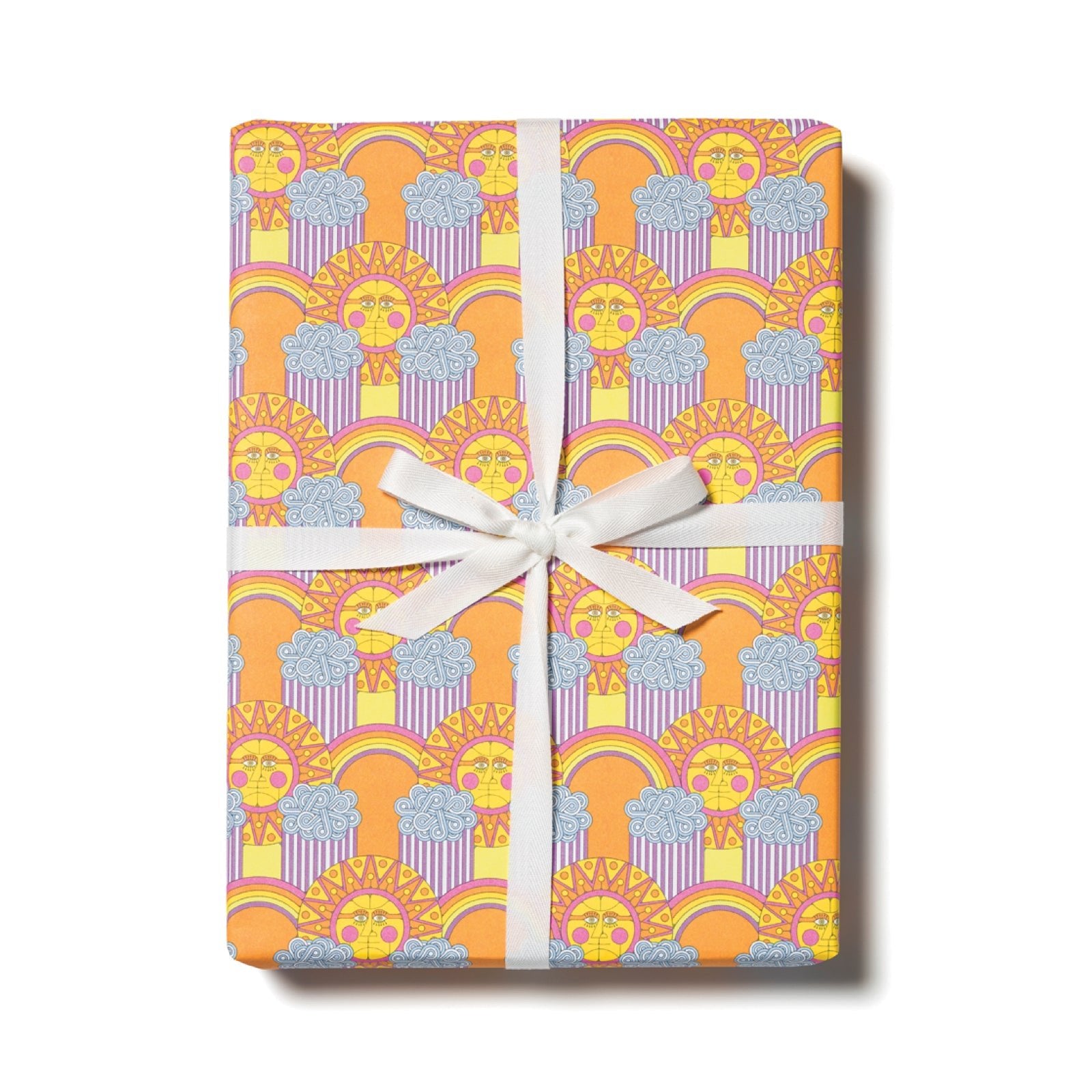 Sun and Rainbows Wrapping Paper Sheets (Roll of 3) - bubblegum market