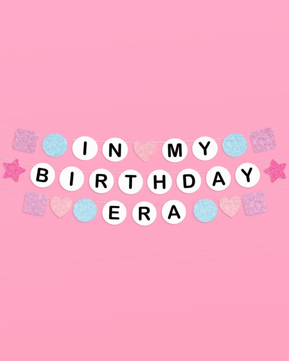Swiftie Party Birthday Era Banner - bubblegum market