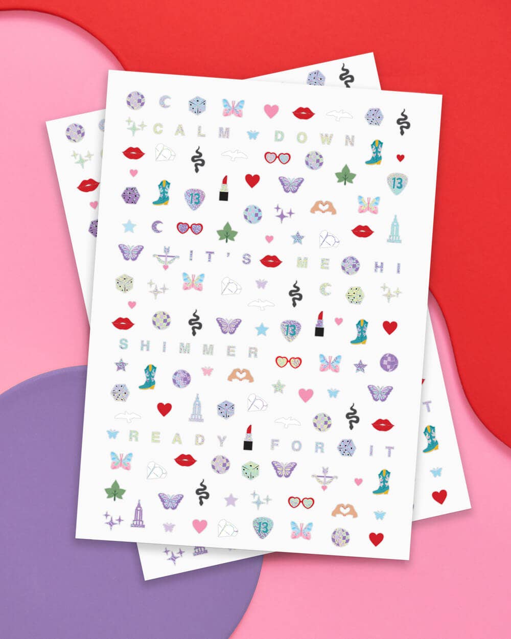 Swiftie Party Nail Stickers - bubblegum market