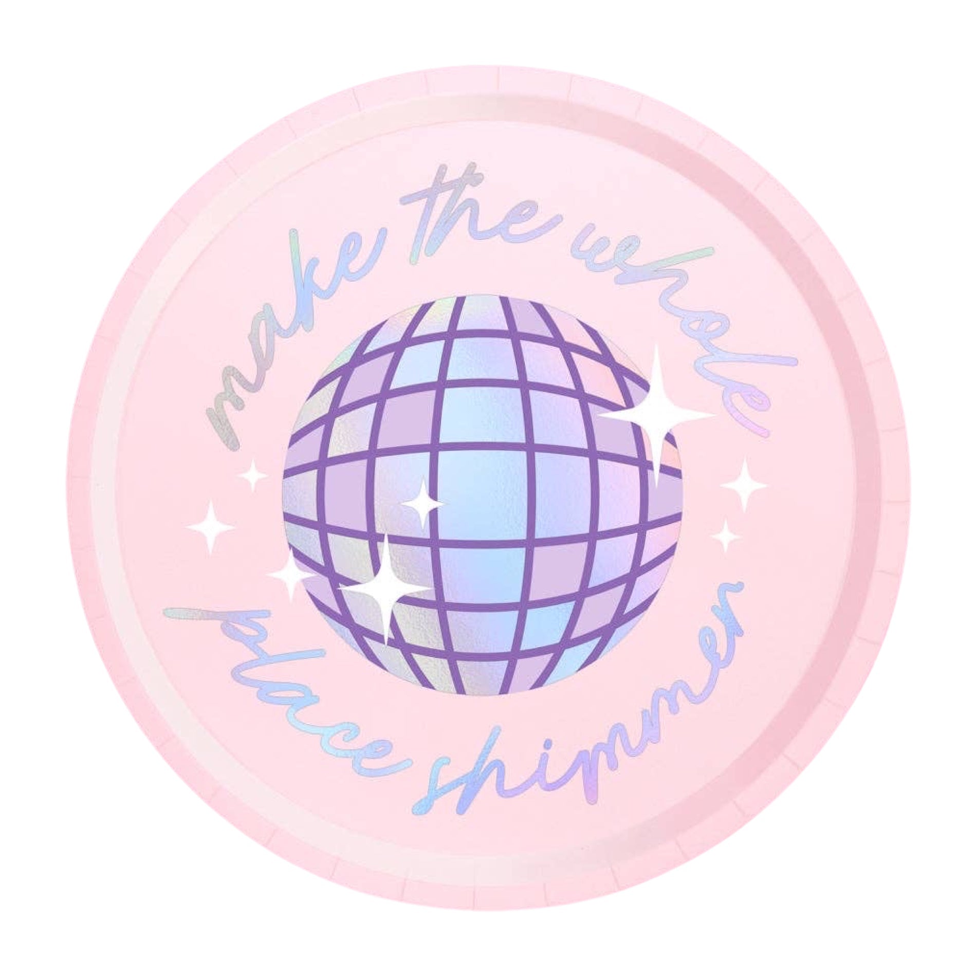 Swiftie Party Paper Plates 9" (24ct) - bubblegum market