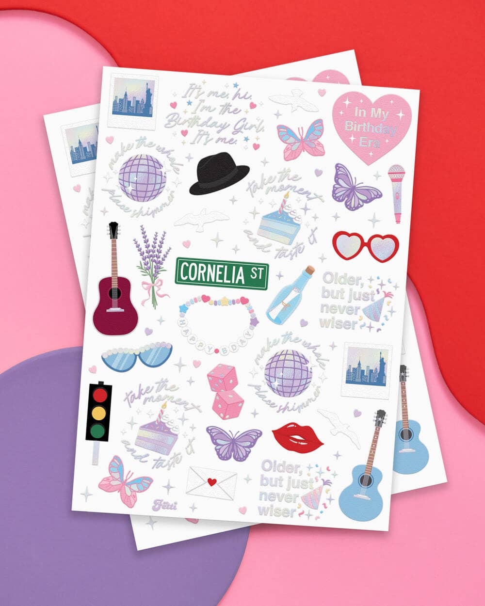 Taylor Swift Birthday Era Temporary Tattoos - bubblegum market