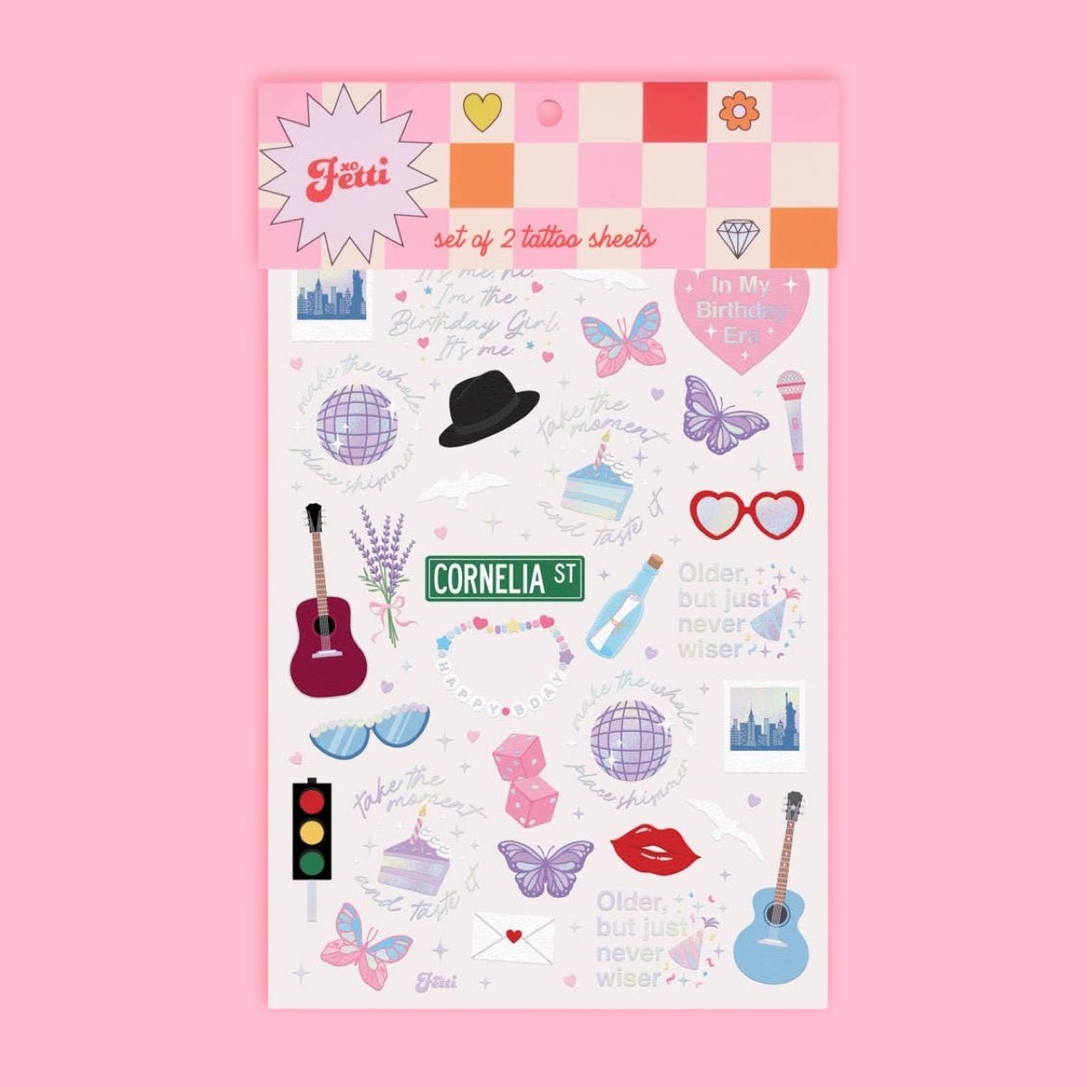 Taylor Swift Birthday Era Temporary Tattoos - bubblegum market