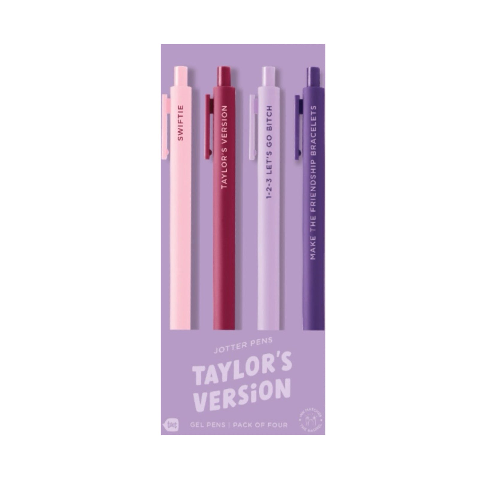 TAYLOR'S VERSION Swiftie Jotter Pen Set - bubblegum market