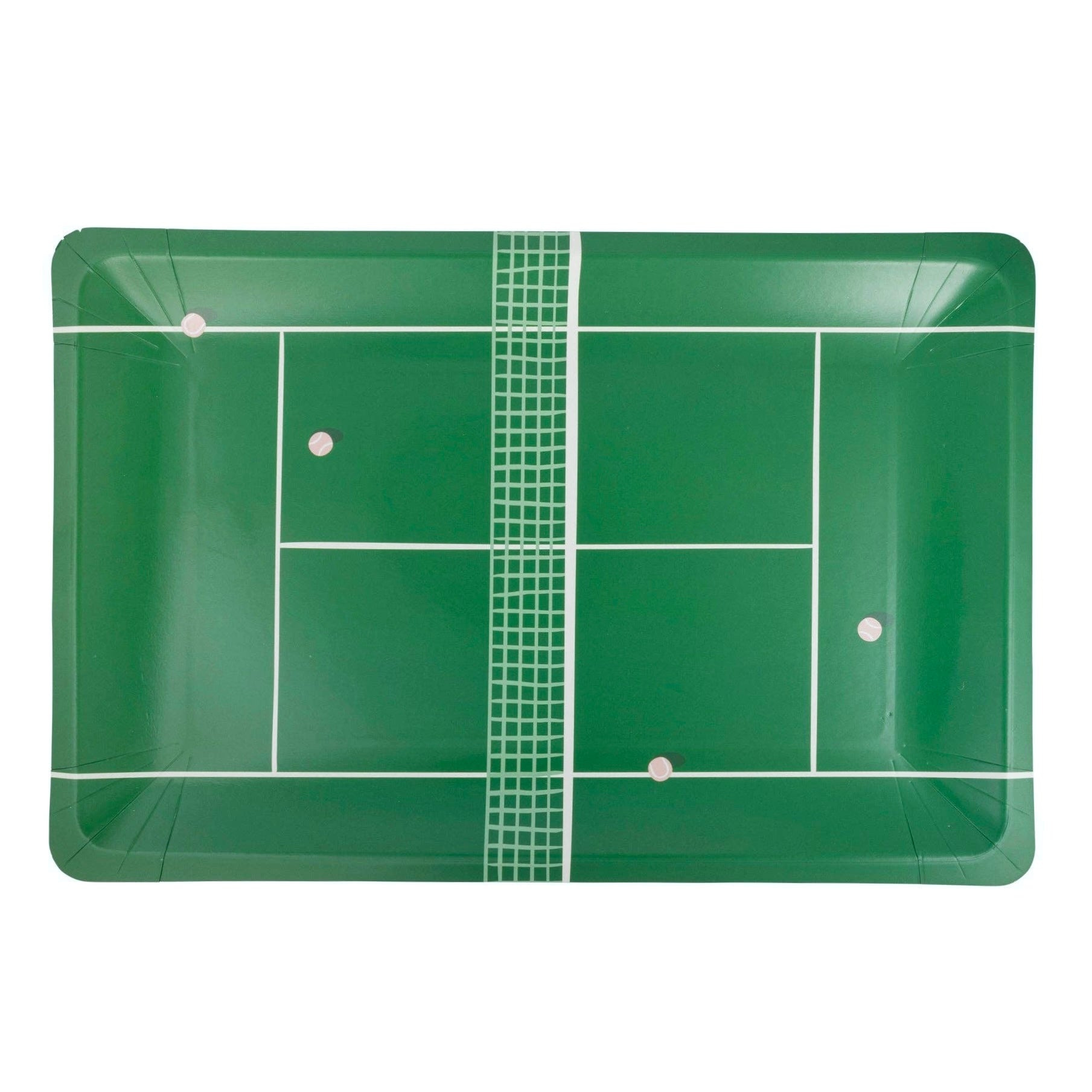Tennis Court Paper Plates 11" - bubblegum market