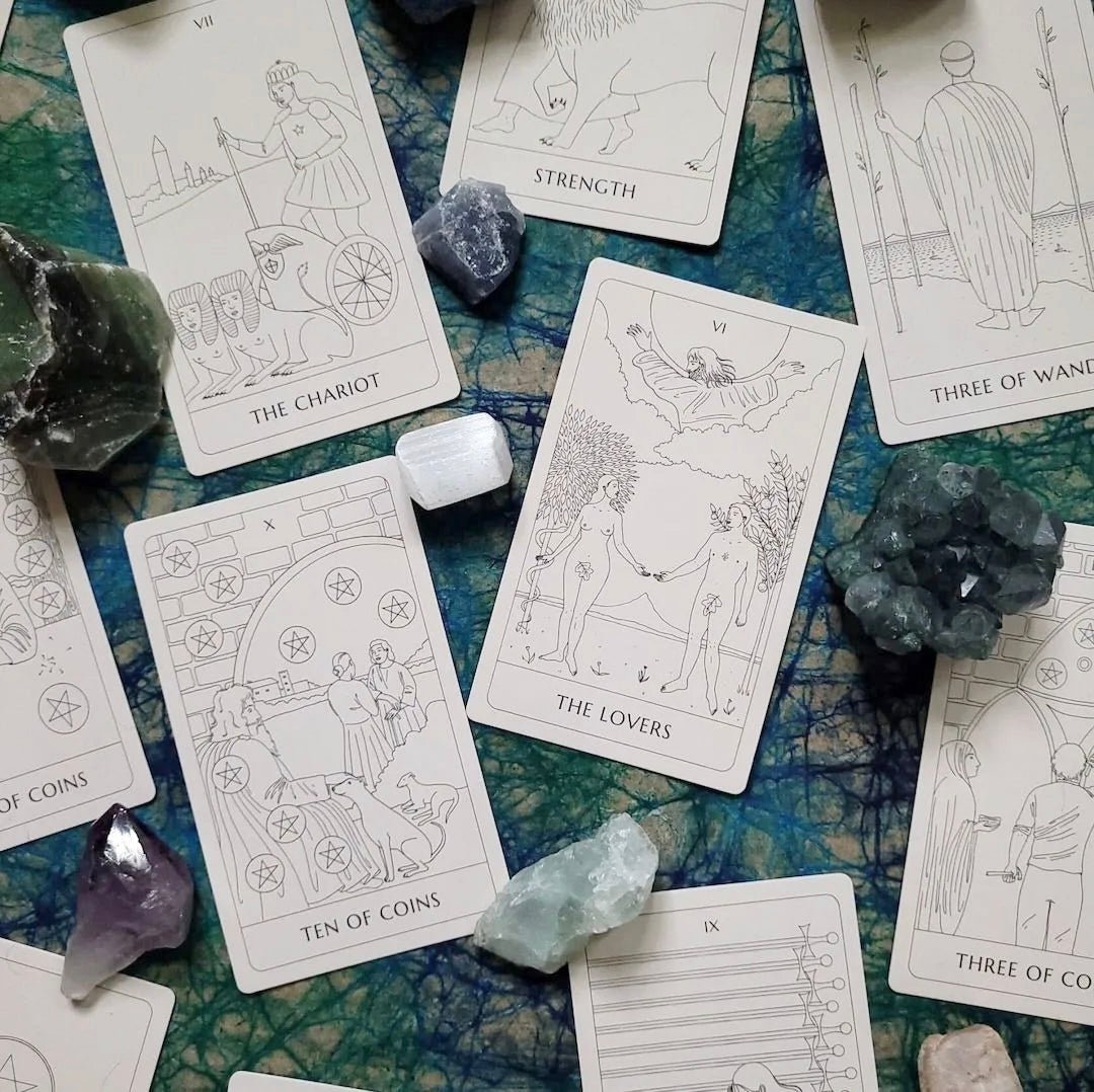 The Coloring Tarot | A Deck and Guidebook to Color and Create - bubblegum market
