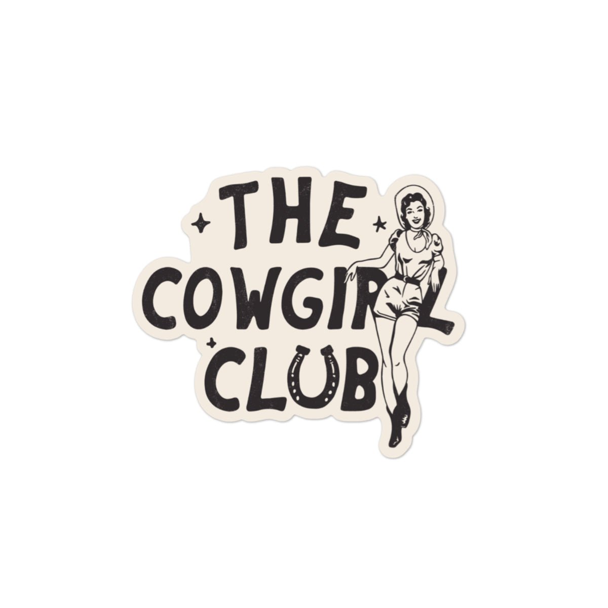 THE COWGIRL CLUB Vinyl Sticker - bubblegum market