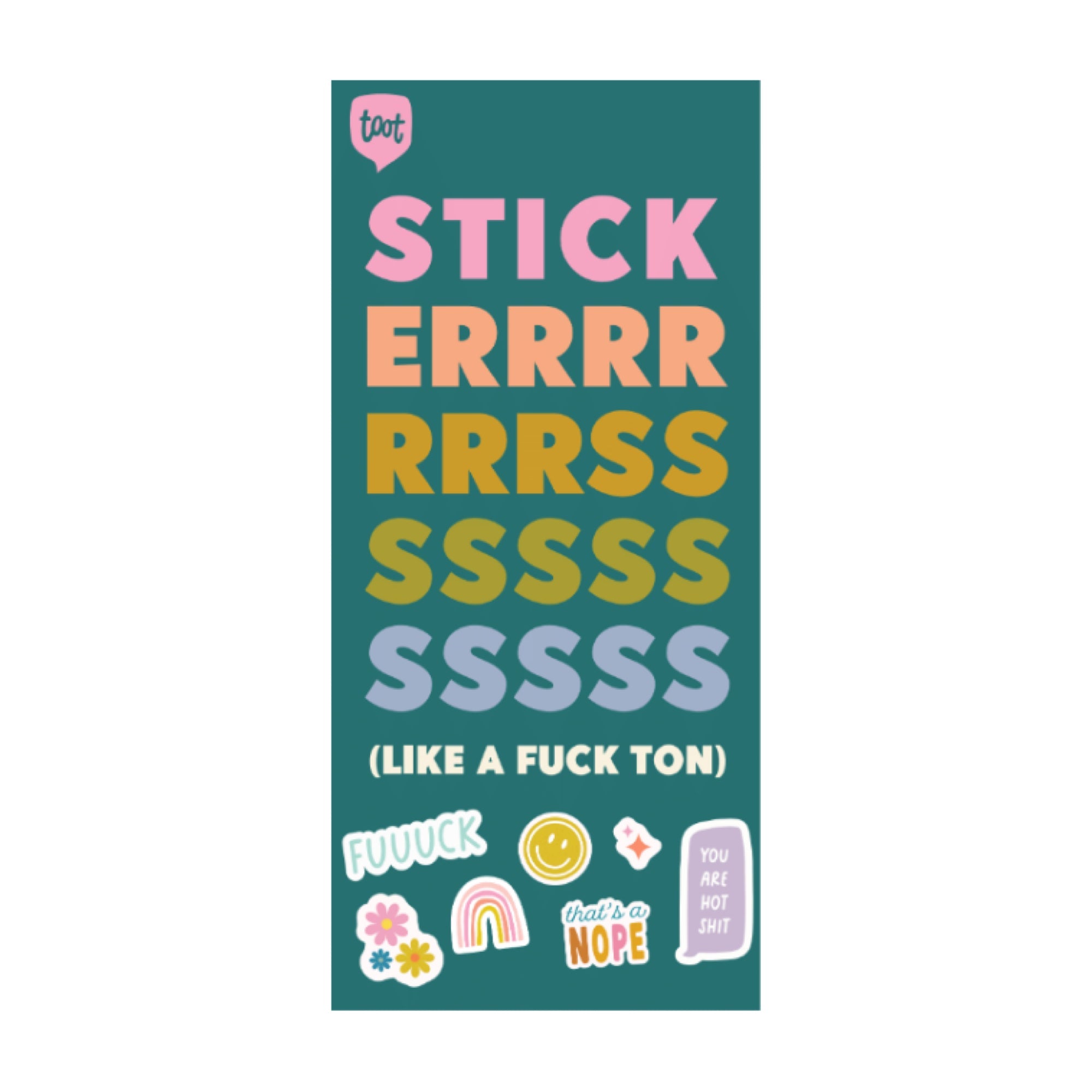 The Sweary Everything Sticker Book - bubblegum market