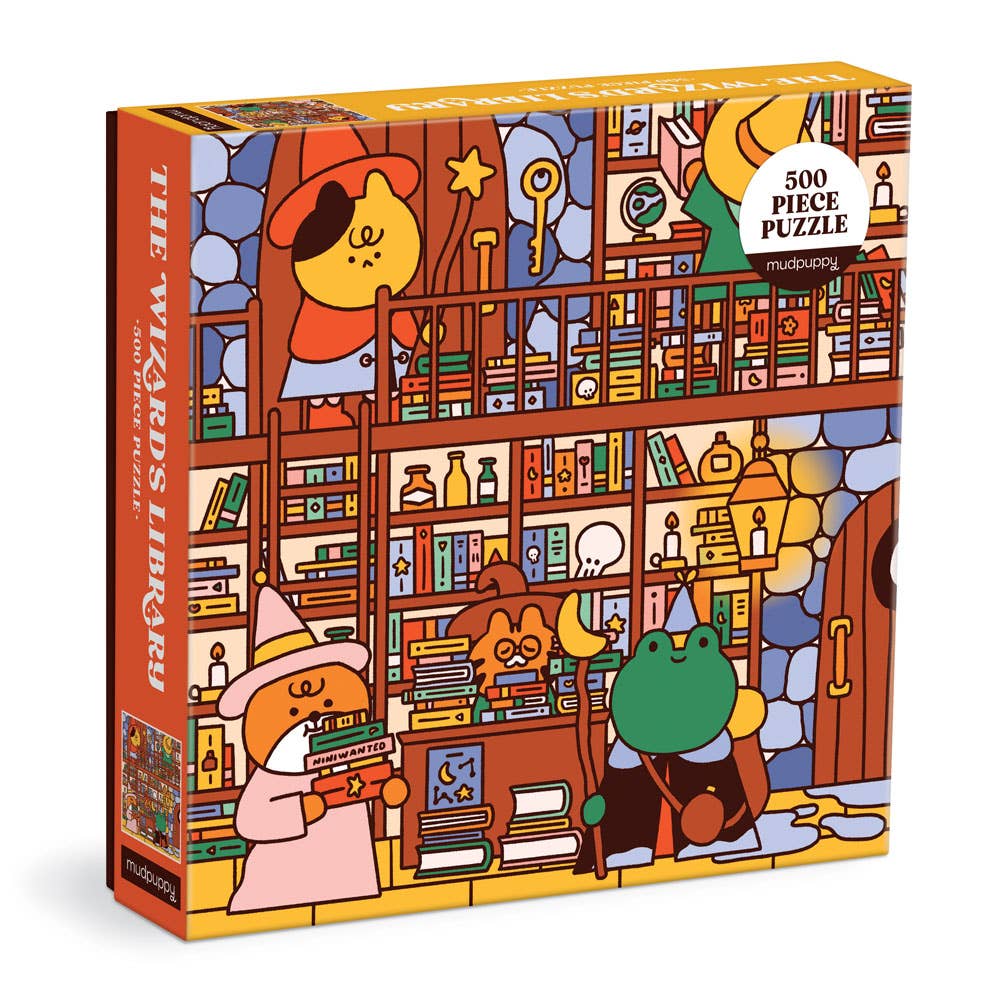 The Wizard's Library 500 Piece Family Puzzle - bubblegum market