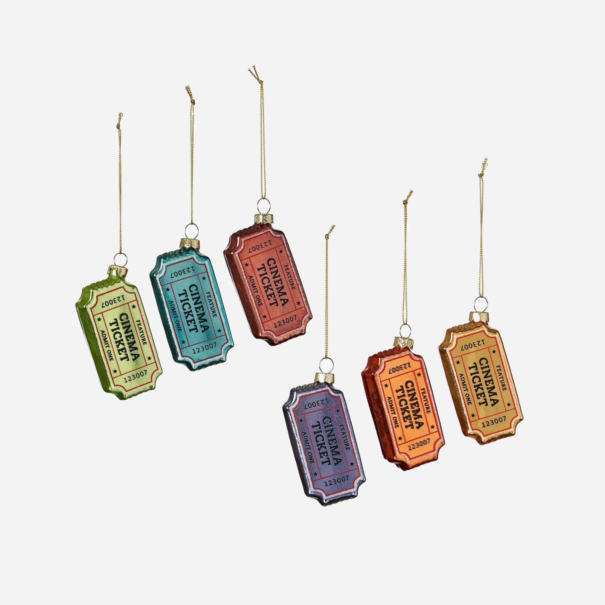 Theatre Ticket Ornament 3.25" - bubblegum market