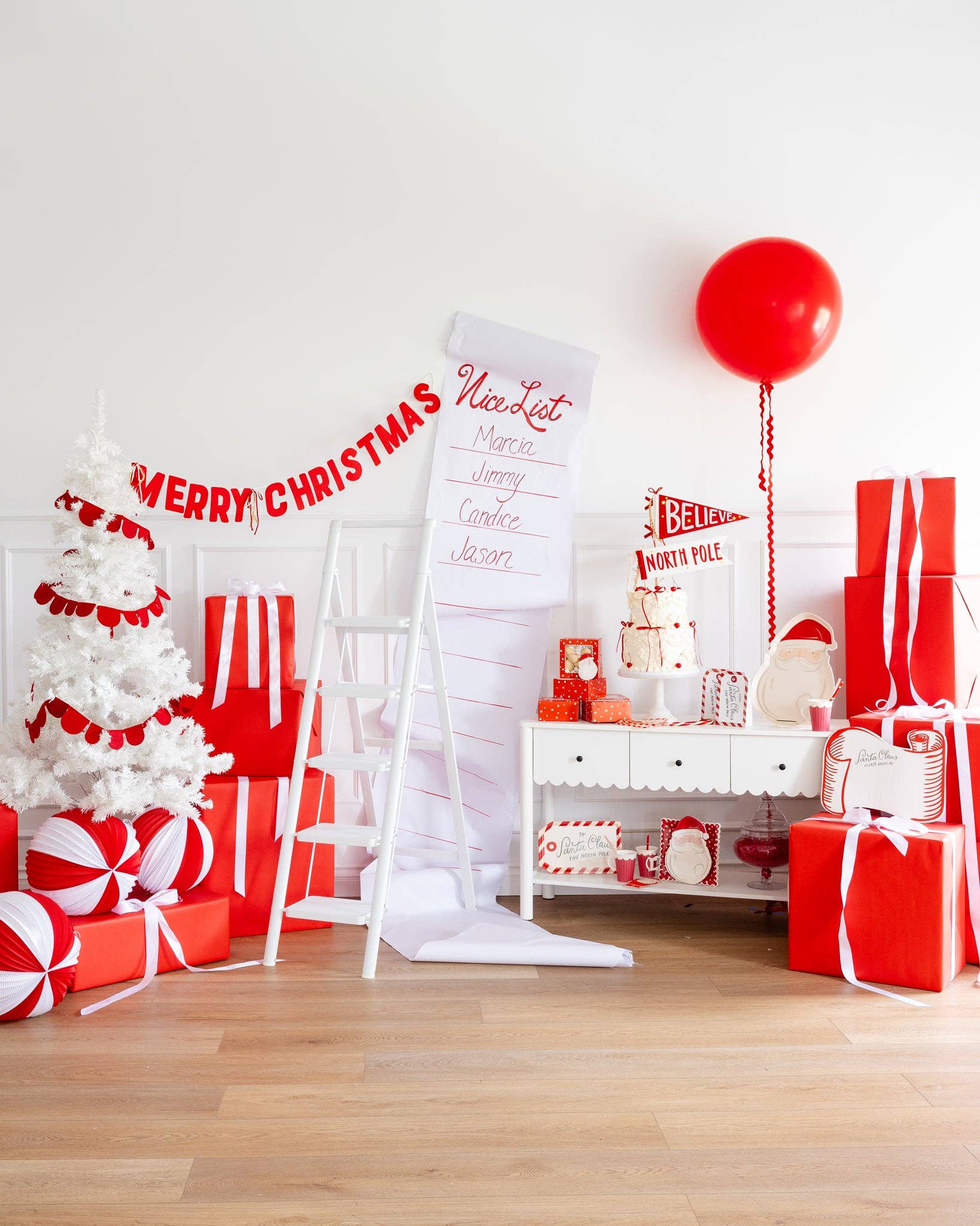 Thick Felt Merry Christmas Banner - bubblegum market
