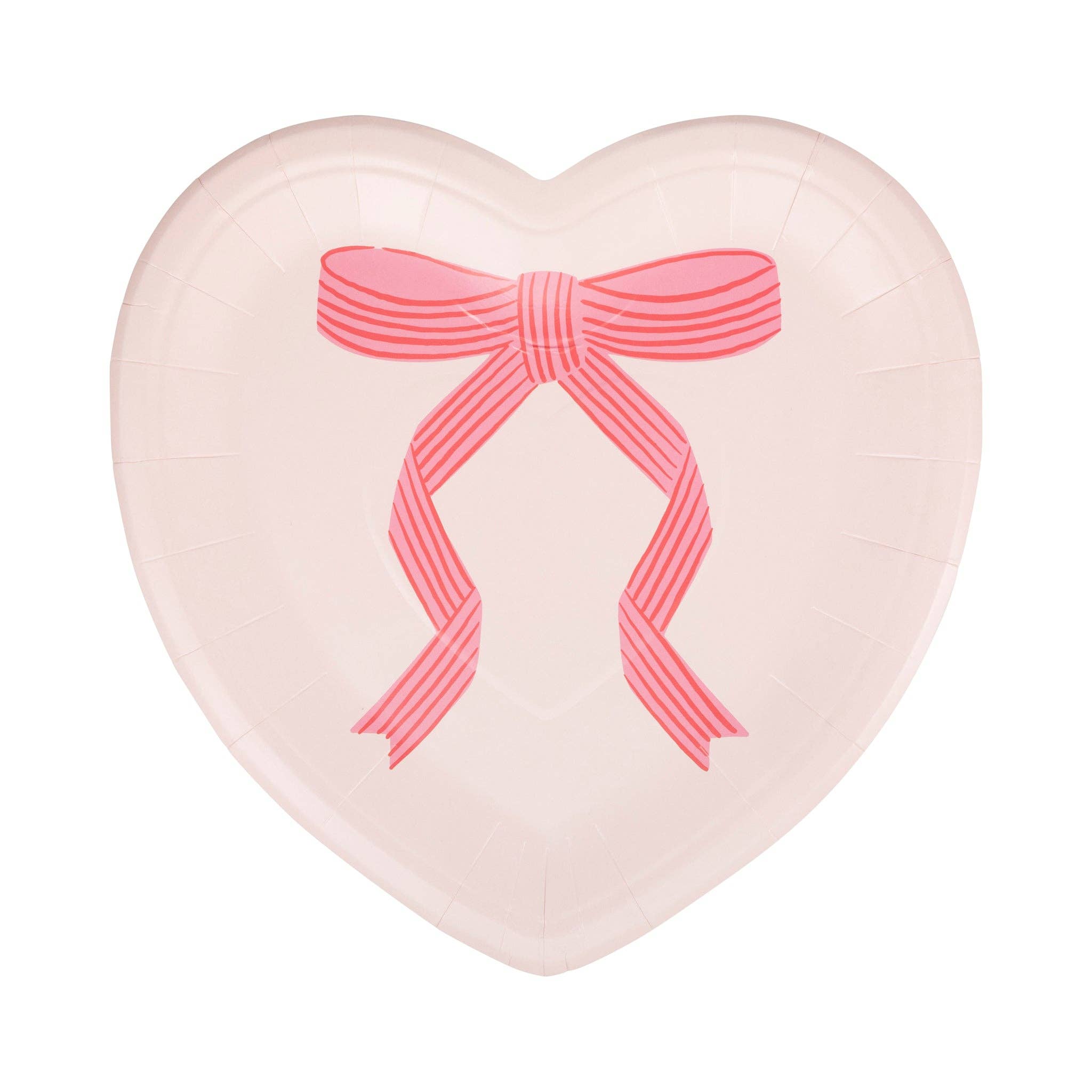 Tied Bow Heart Plates 9" - bubblegum market