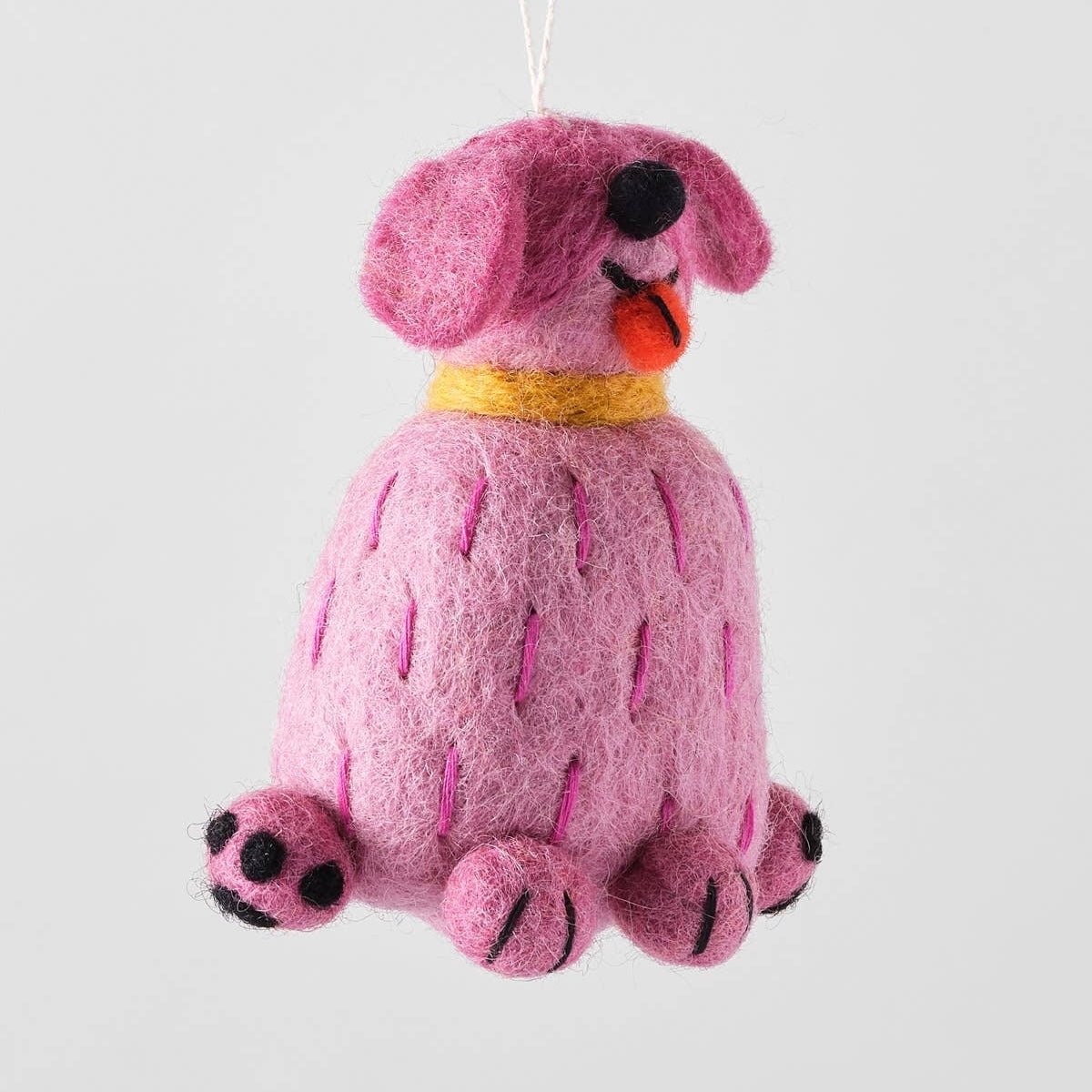 'Tina' Hanging Felt Ornament - bubblegum market