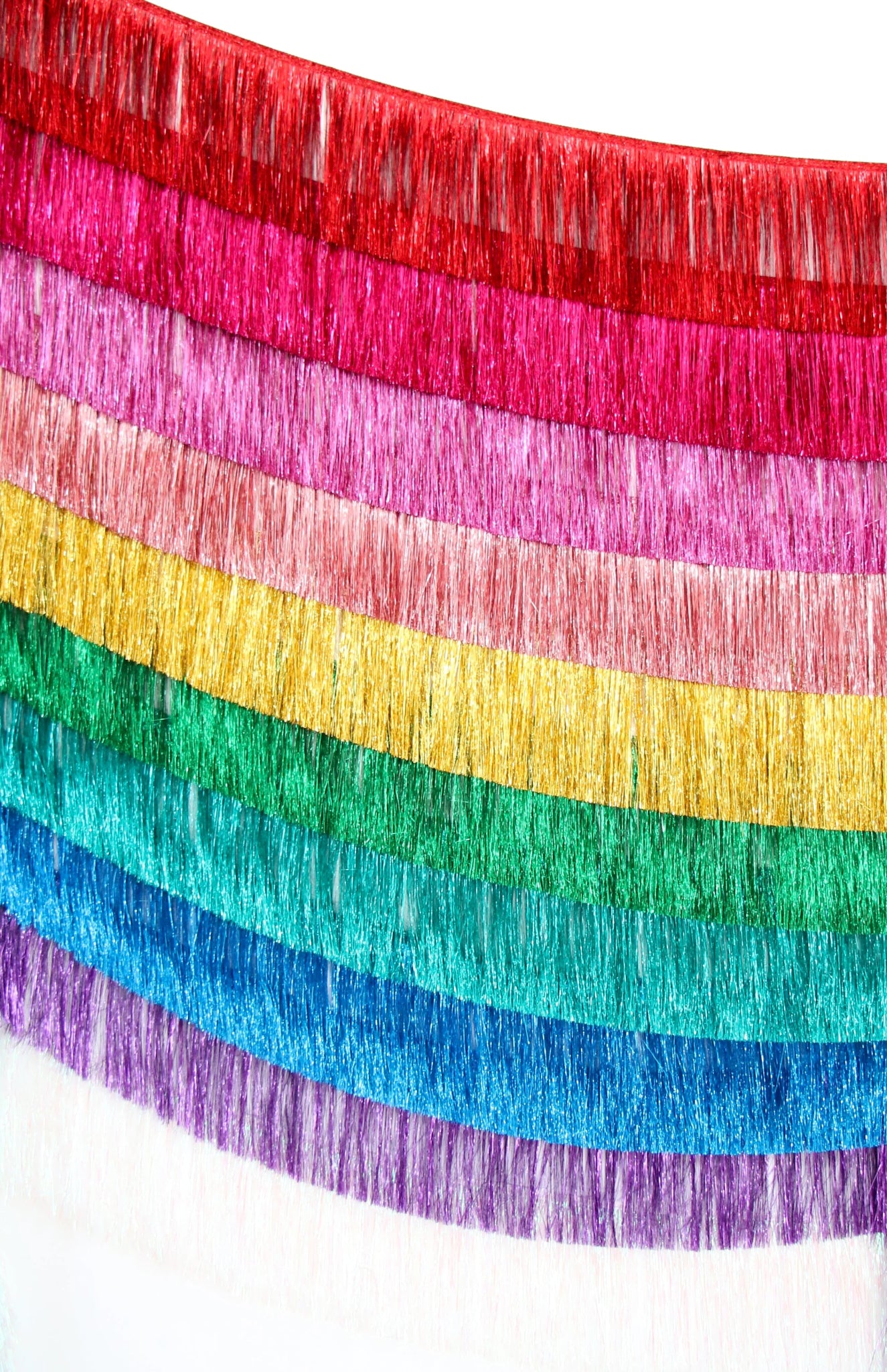 Tinsel Fringe Garland - bubblegum market