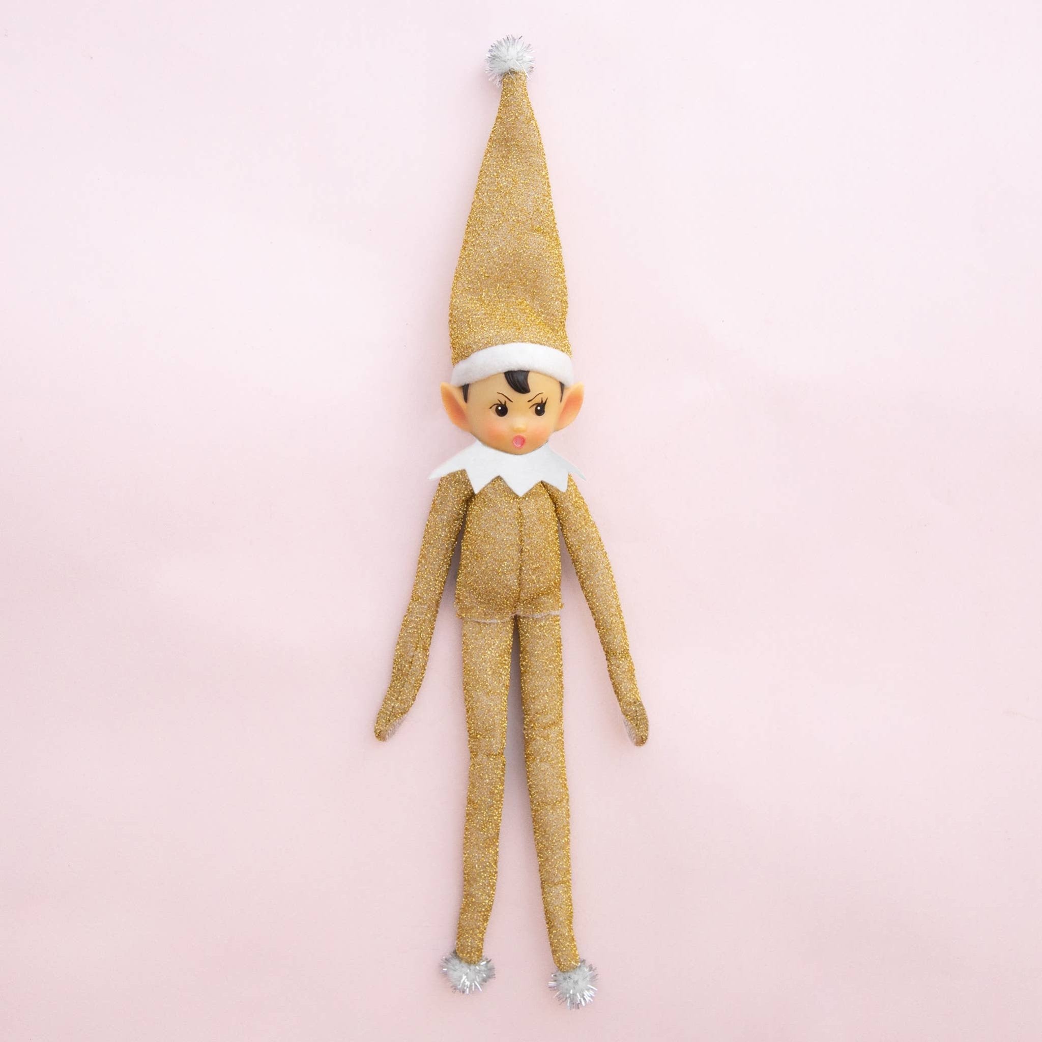 Tinsel Todd Gold Elf Ornament 11" - bubblegum market