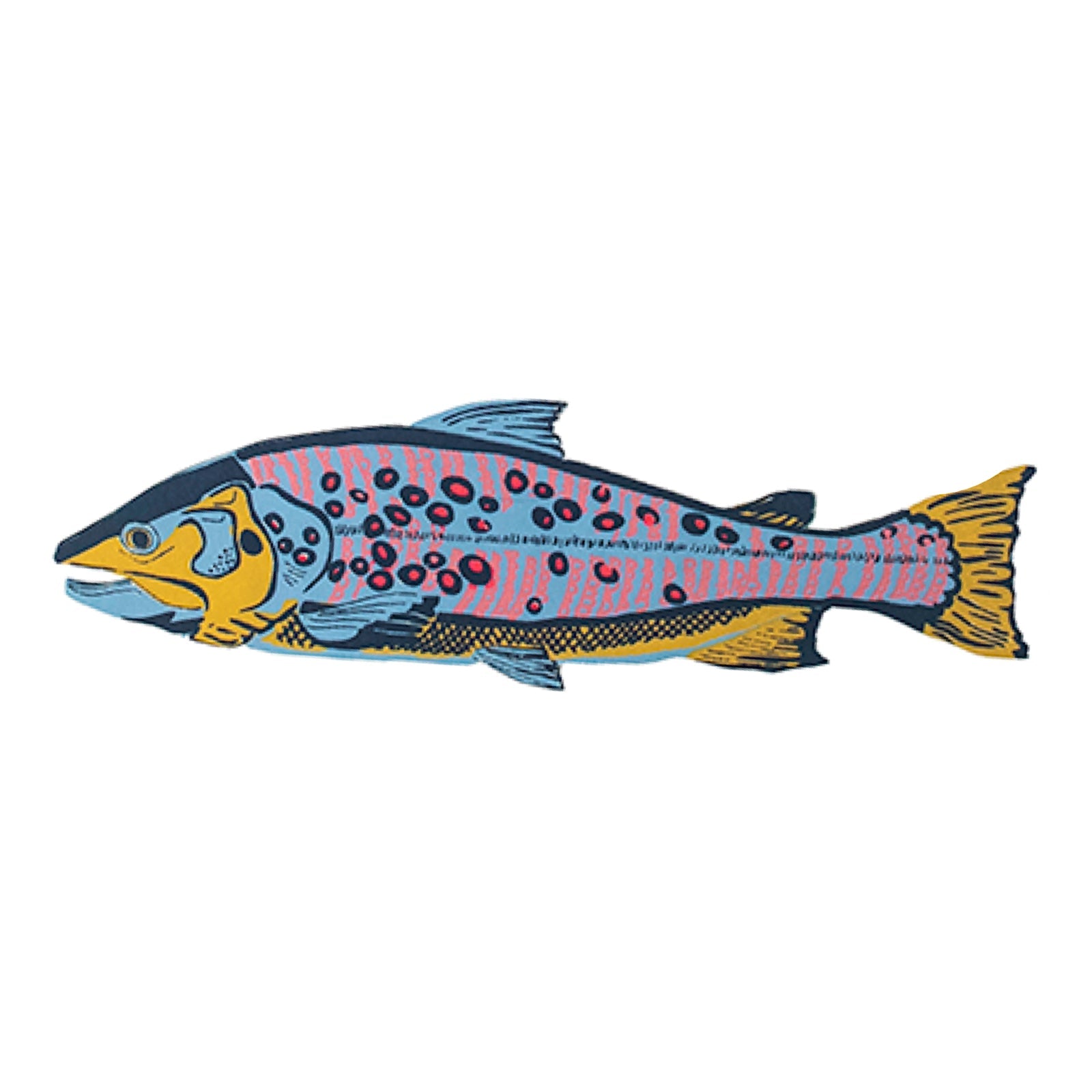 Trout Oversized Greeting Card - bubblegum market