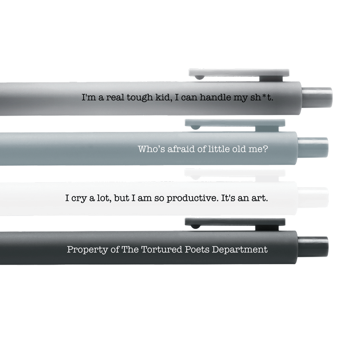 TTPD Taylor Swift Jotter Pen Set - bubblegum market