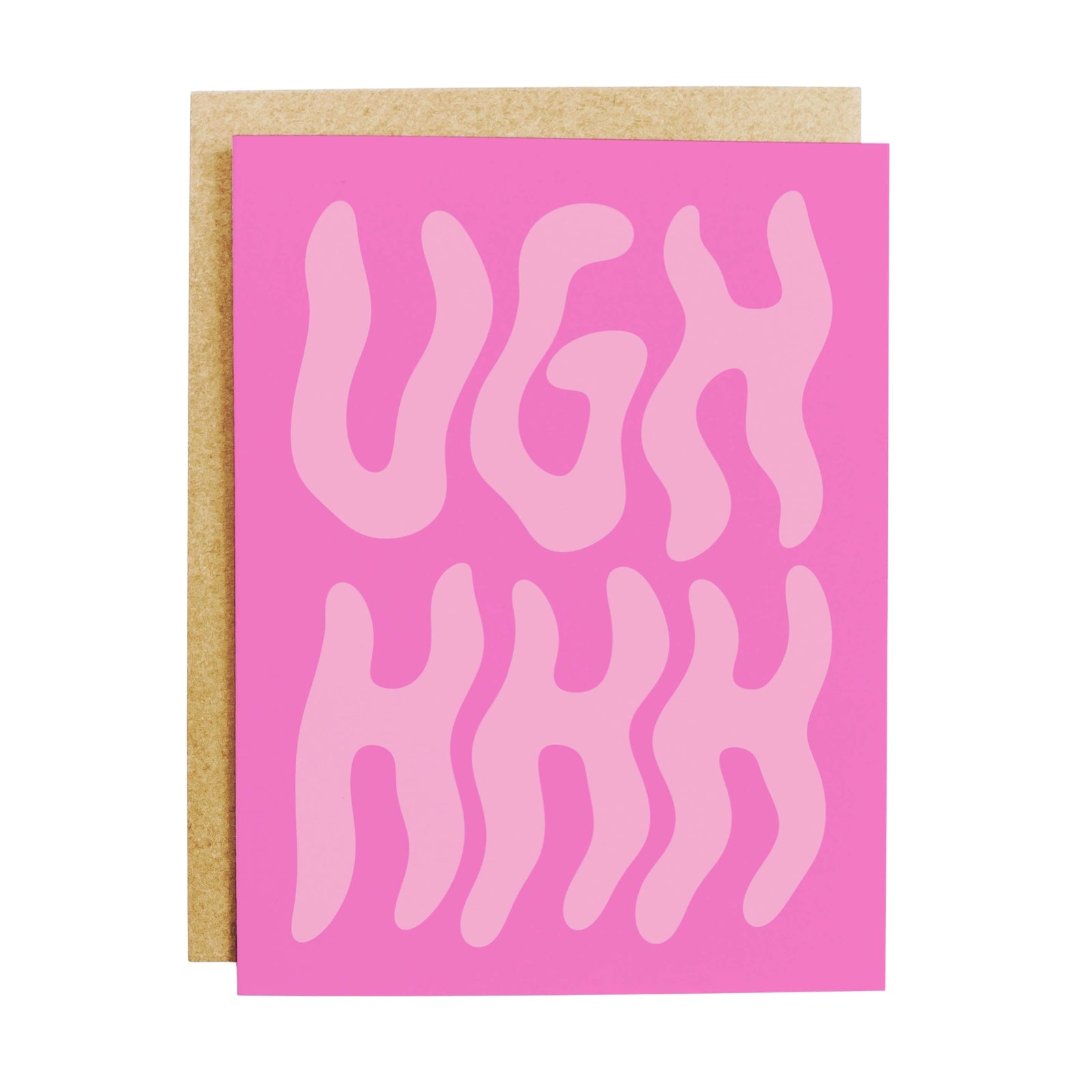 Ugh Greeting Card - bubblegum market