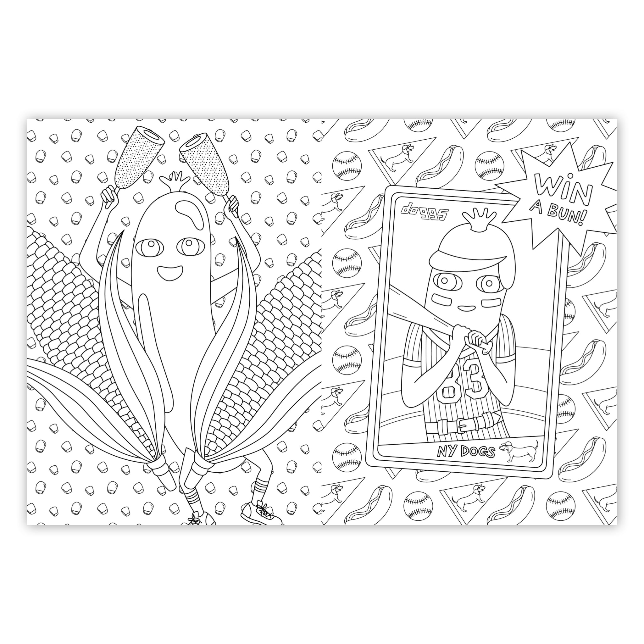 Ultimate Hot Dog Coloring and Activity Book - bubblegum market