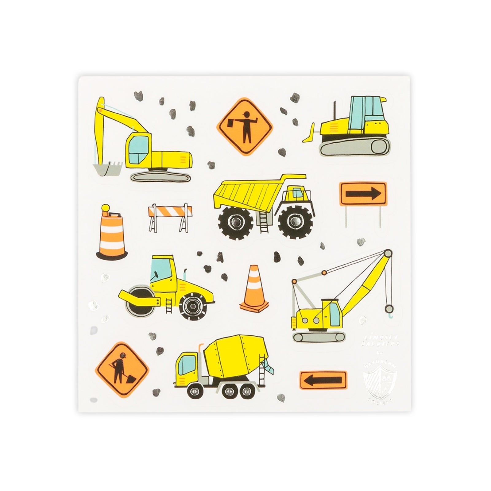 Under Construction Sticker Sheets (4pk) - bubblegum market