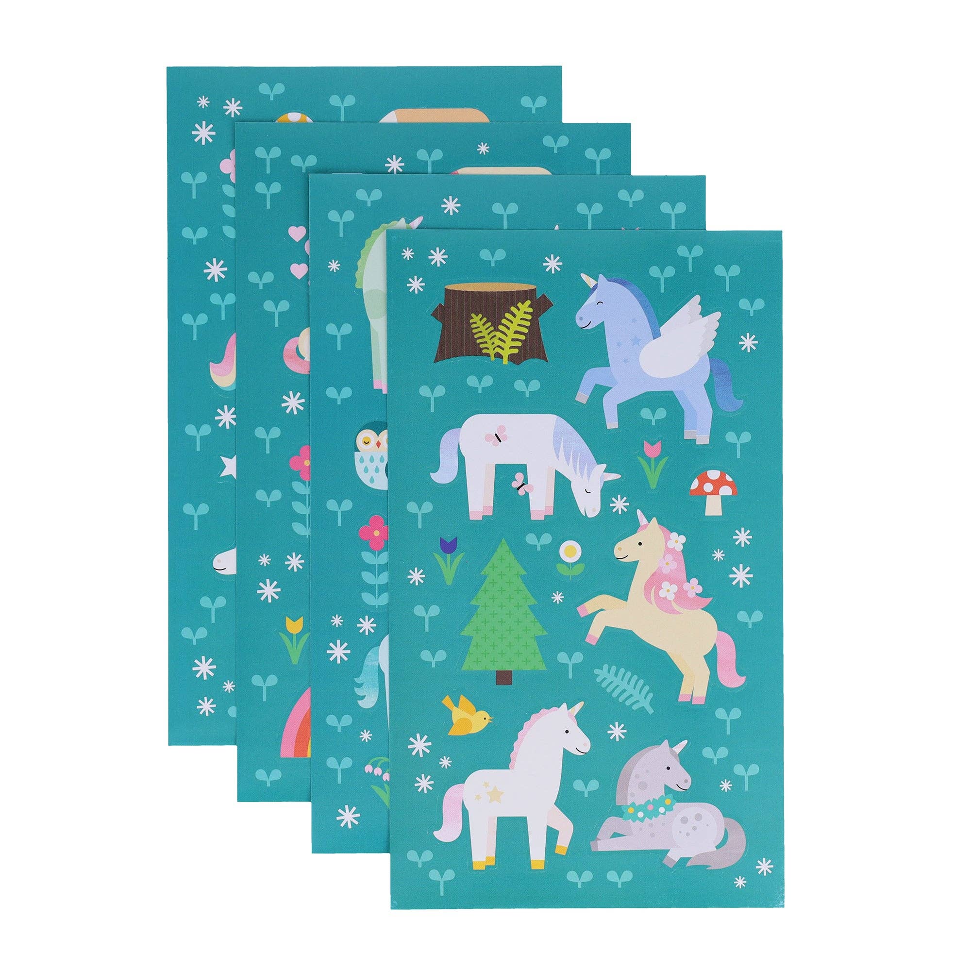 Unicorn Forest Mini Sticker Scene Set - bubblegum market