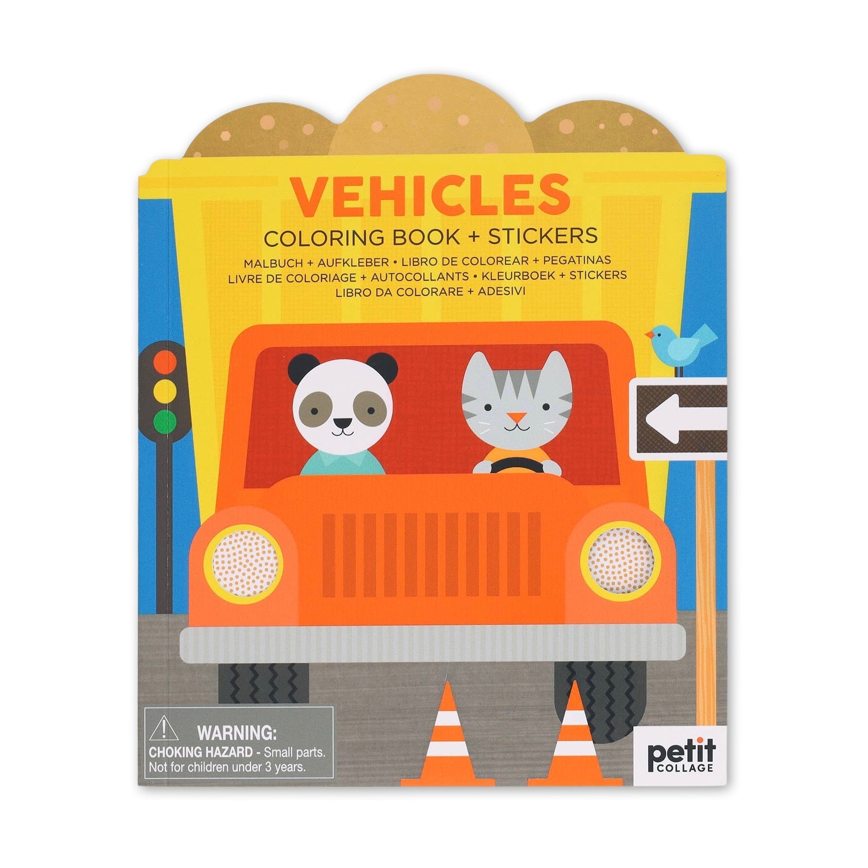 Vehicles: Coloring Book + Stickers - bubblegum market