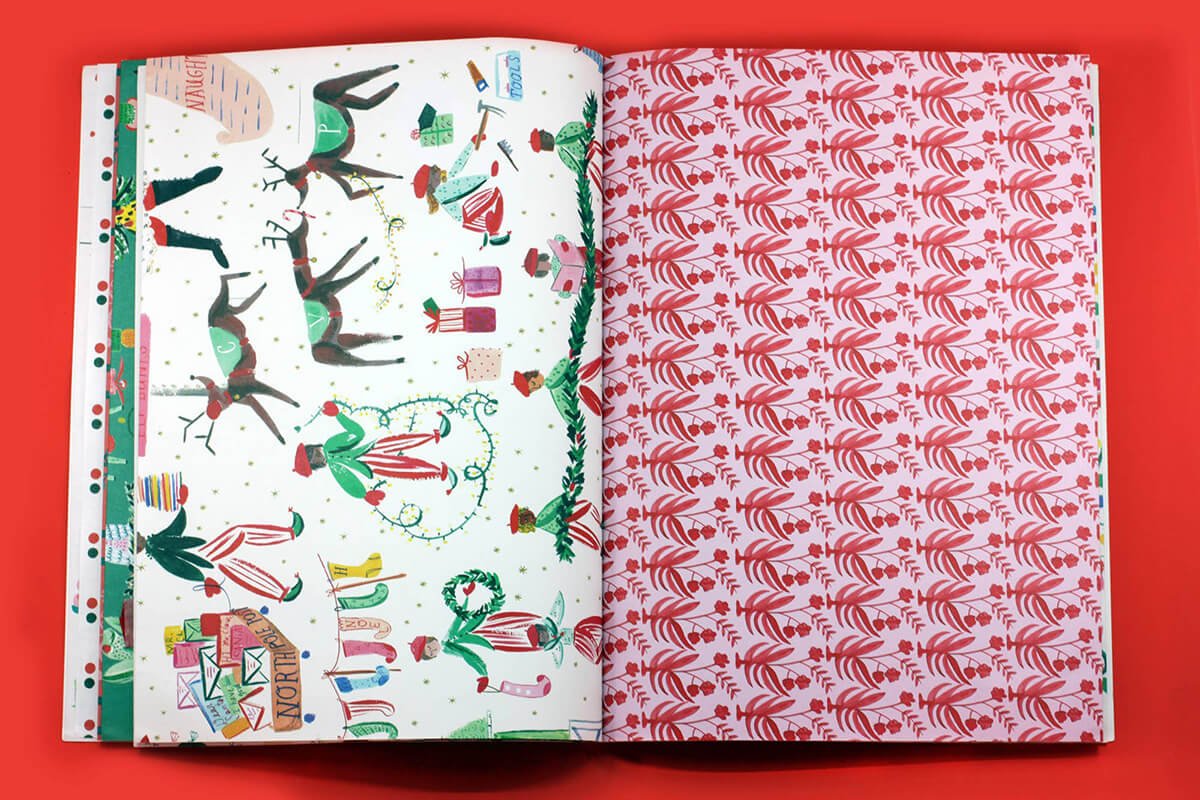 Very Delightful Holiday Wrapping Paper Book - bubblegum market