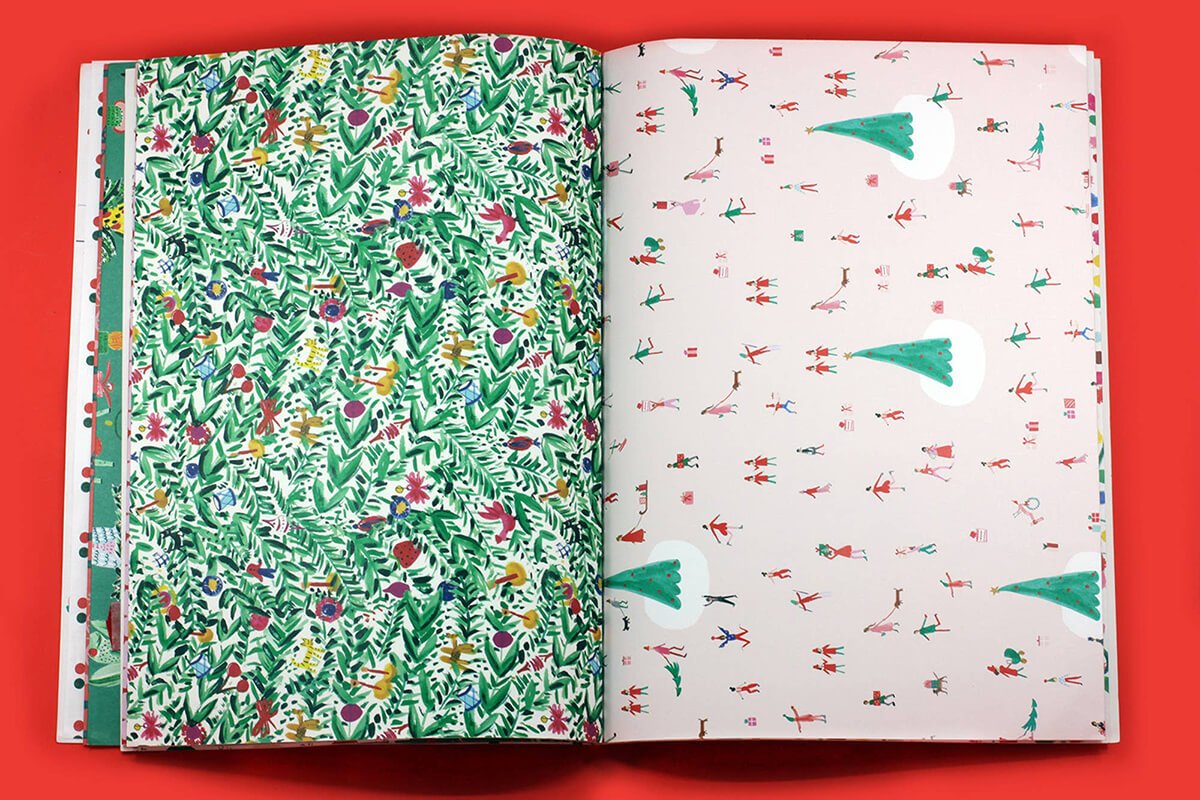 Very Delightful Holiday Wrapping Paper Book - bubblegum market