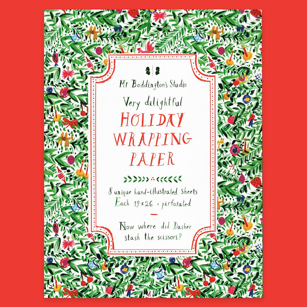 Very Delightful Holiday Wrapping Paper Book - bubblegum market