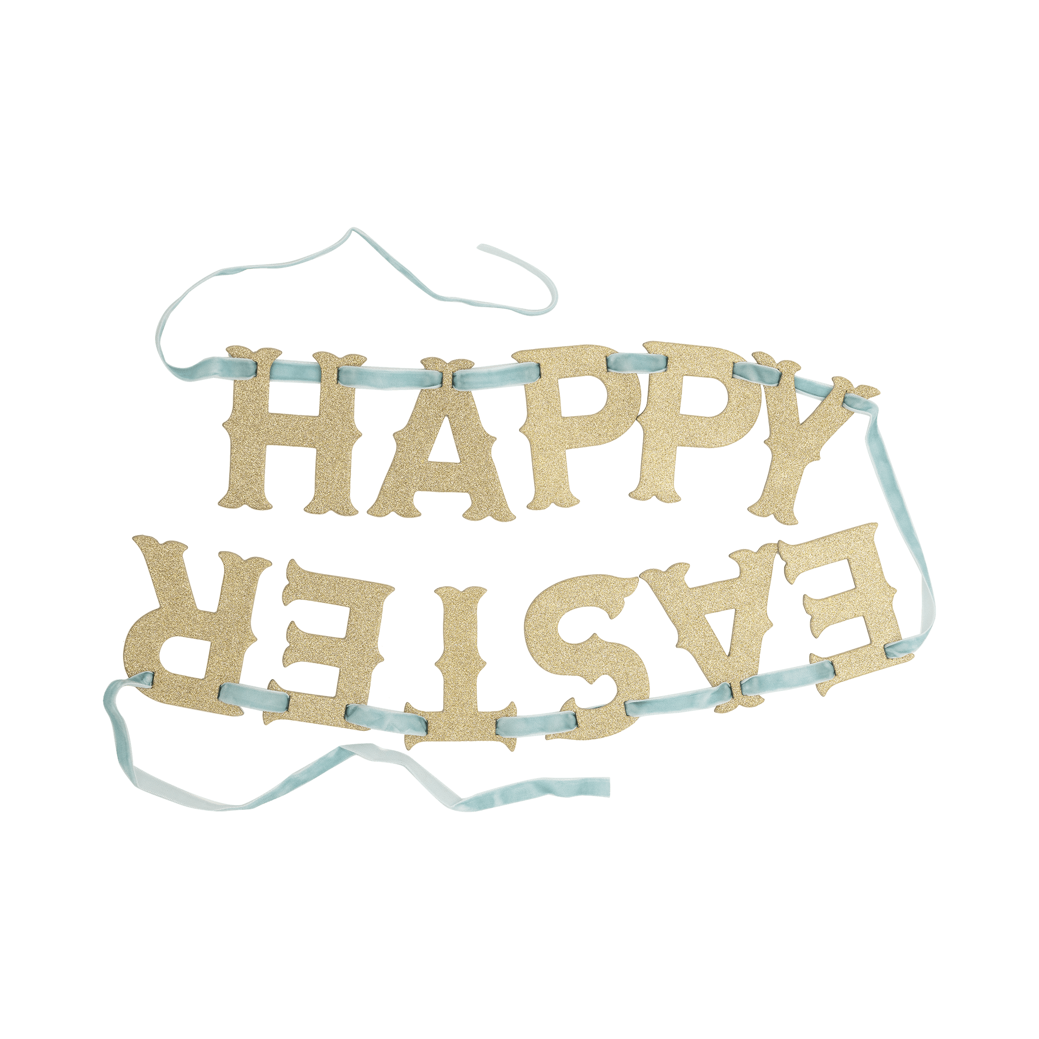 Vintage Happy Easter Glitter Banner - bubblegum market
