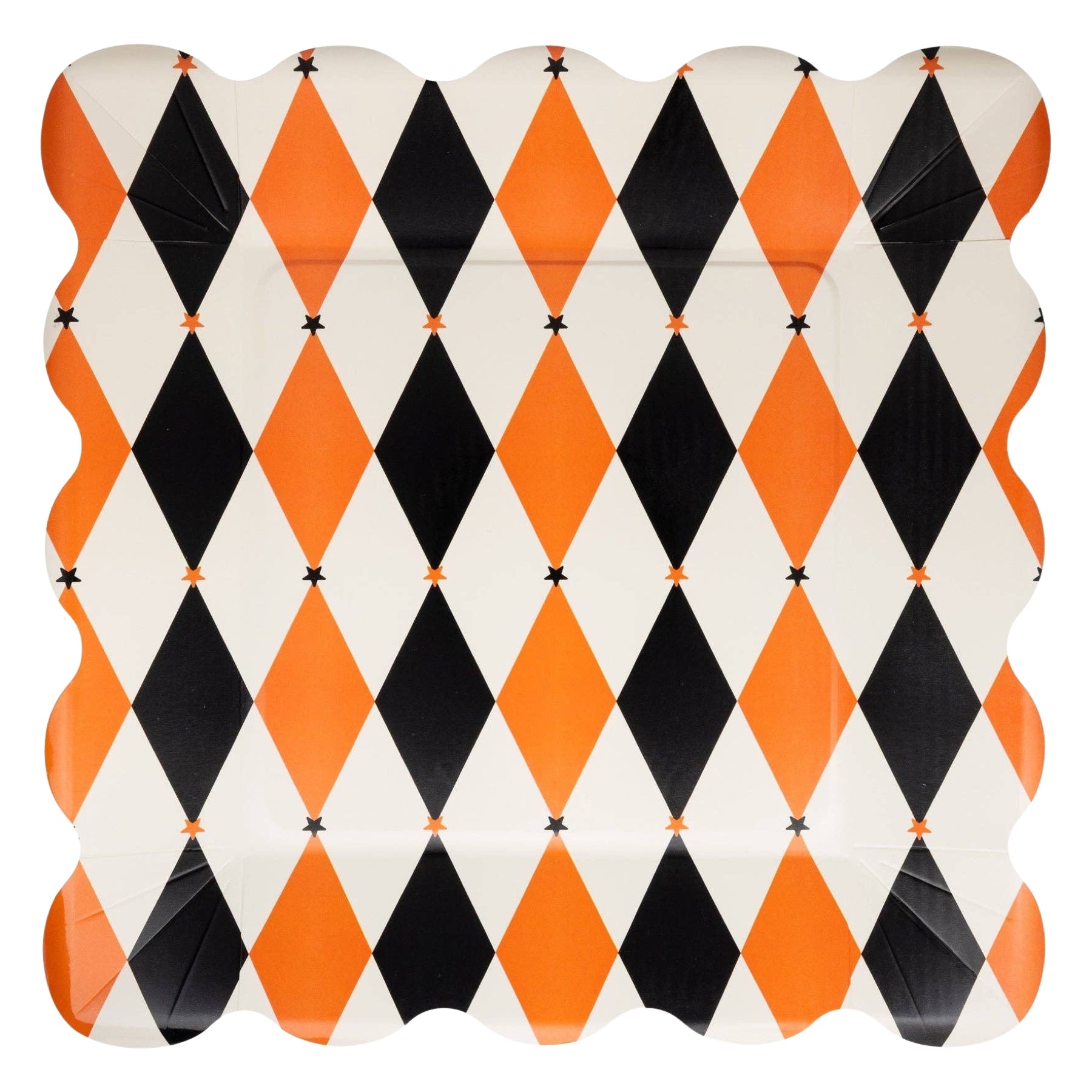 Vintage Harlequin Paper Plates 11" - bubblegum market