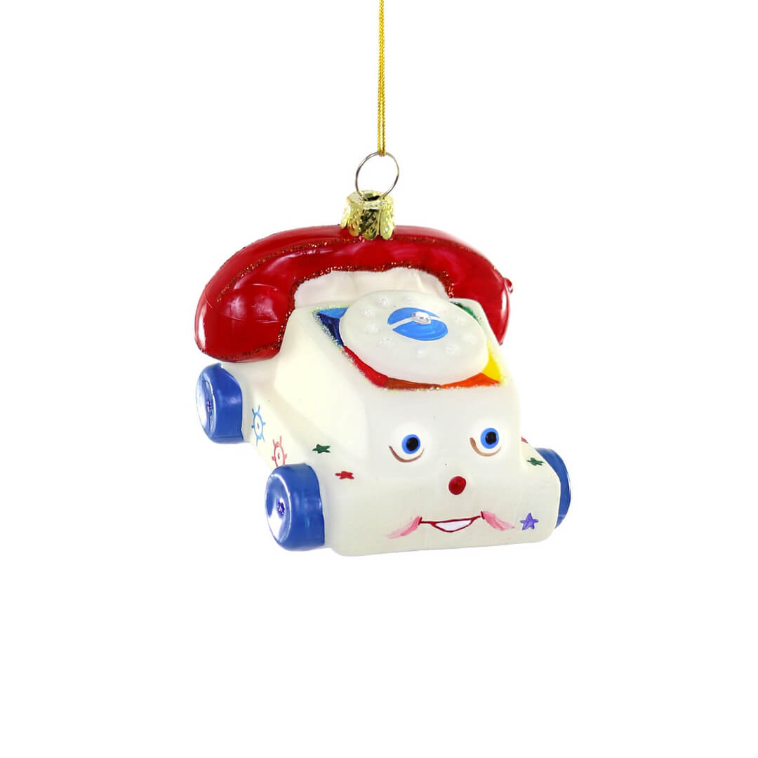 Vintage Toy Phone Ornament 3" - bubblegum market