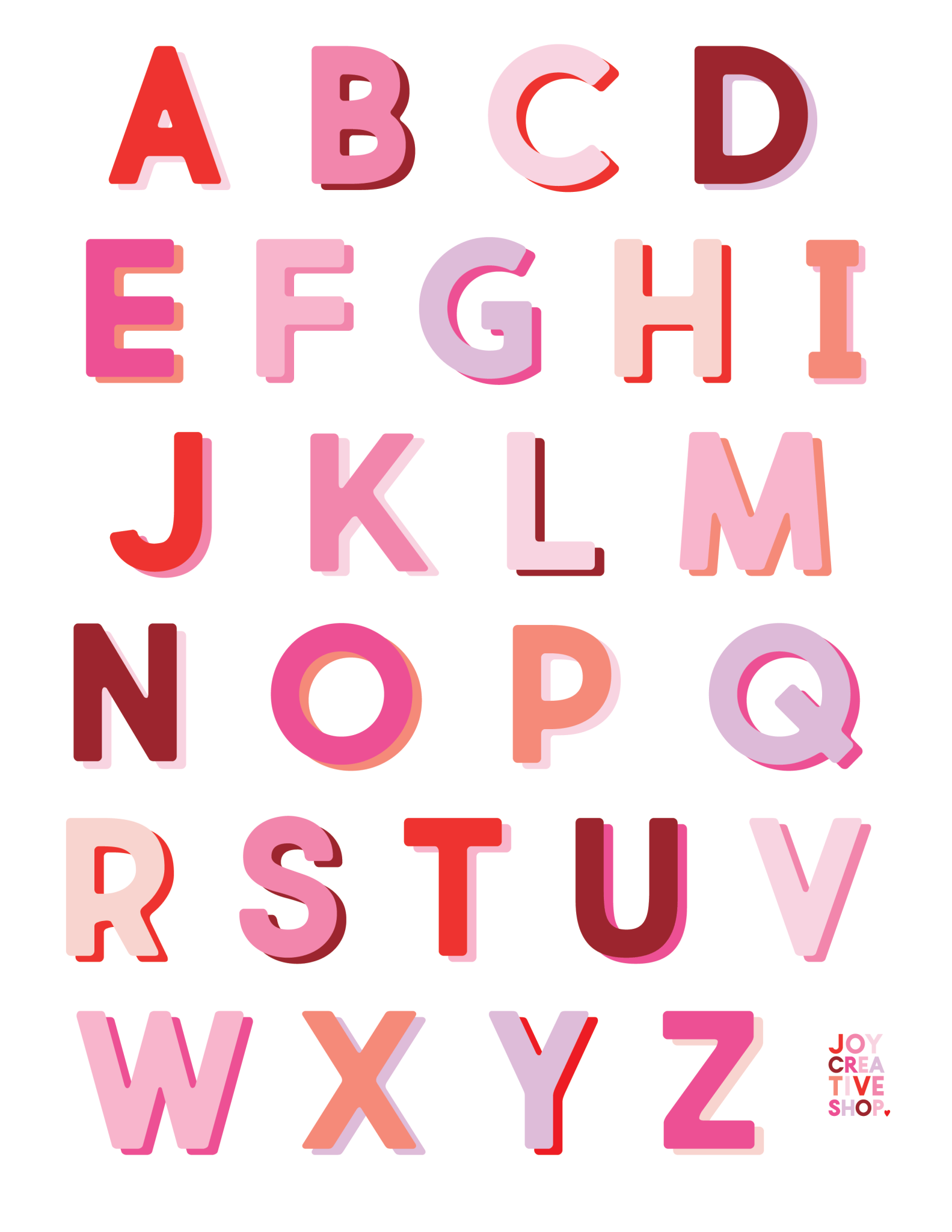 Vinyl Alphabet Sticker Sheet: Burgundy - bubblegum market