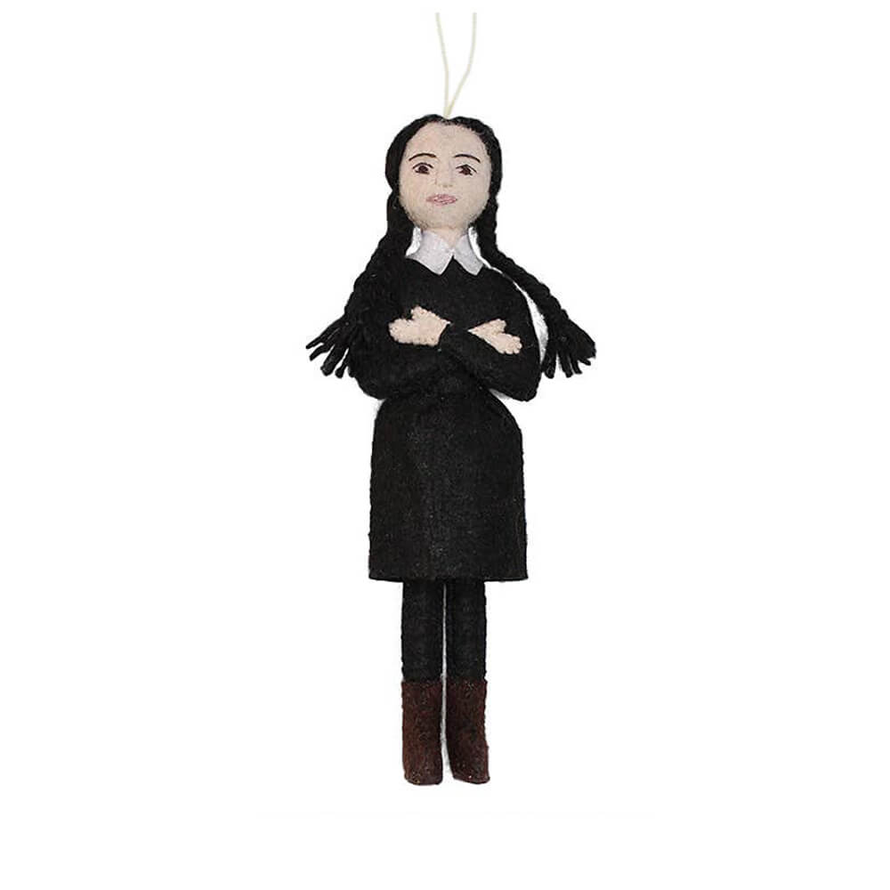 Wednesday Addams Felt Ornament - bubblegum market