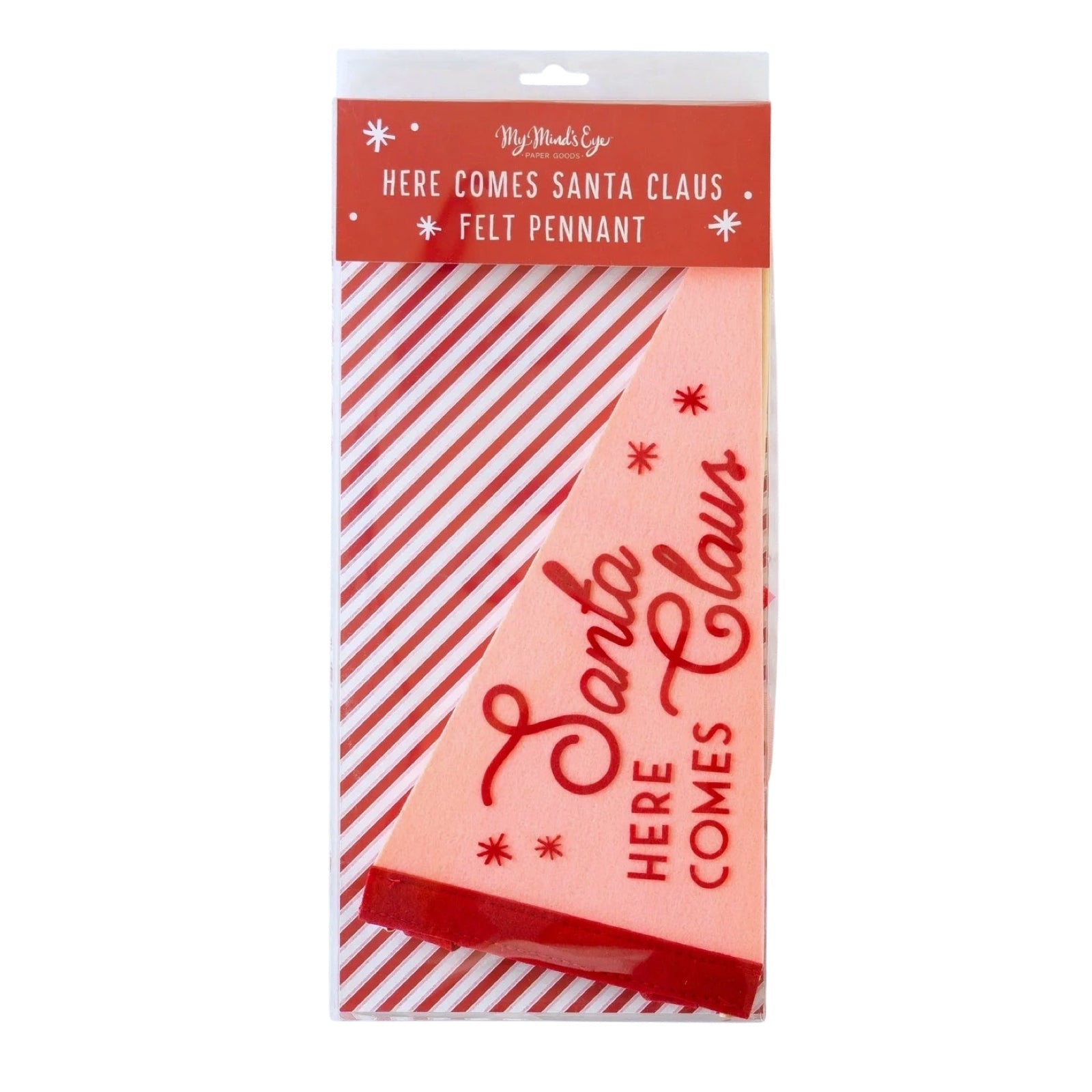 Whimsy Santa Felt Pennant Banner - bubblegum market