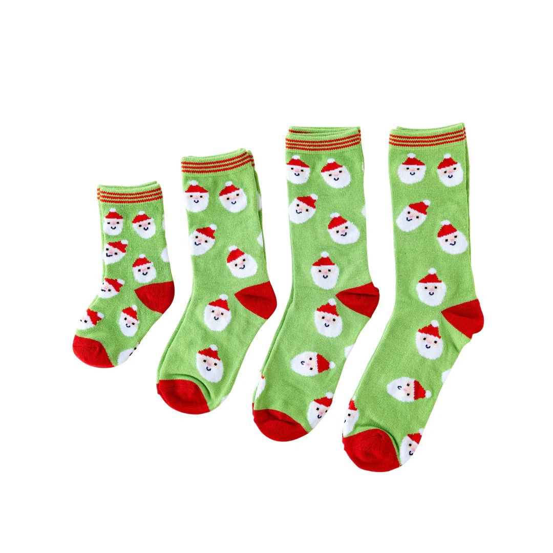 Whimsy Santa Scatter Holiday Socks - bubblegum market
