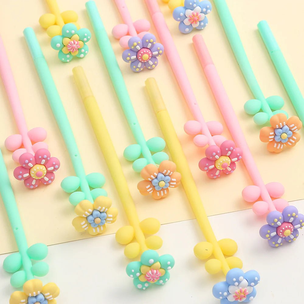 Wiggle Flower Gel Pen - bubblegum market