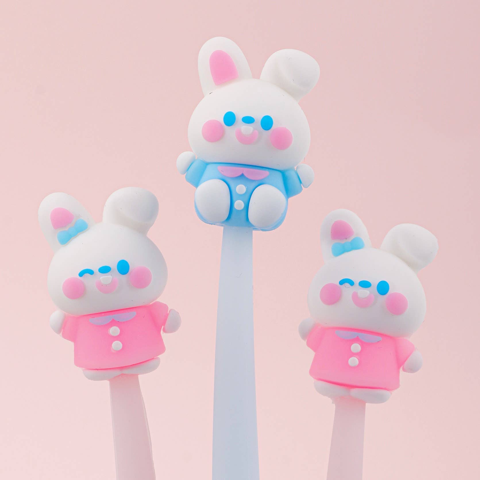 Wiggle Rabbit Gel Pen - bubblegum market