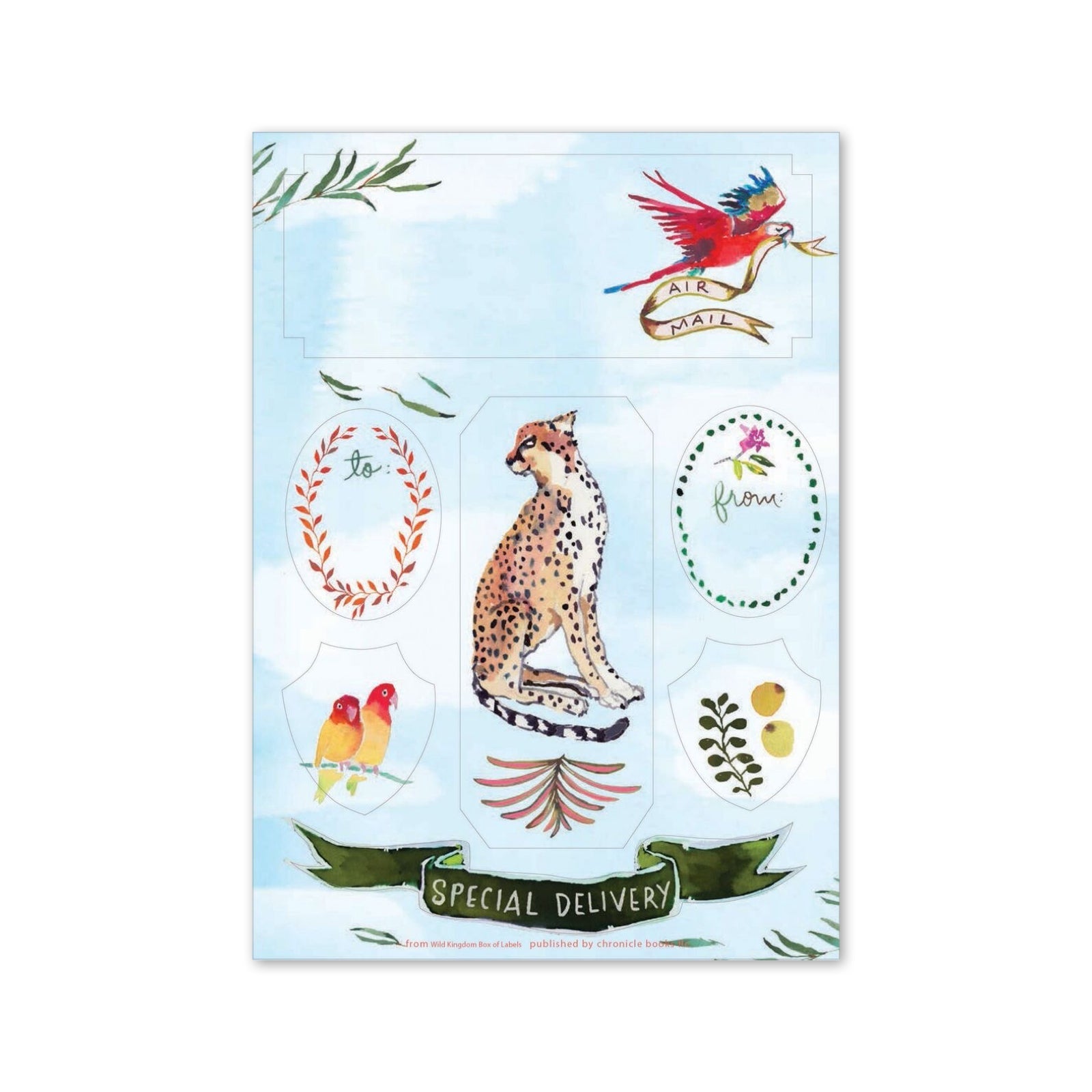 Wild Kingdom Sticker Labels - bubblegum market