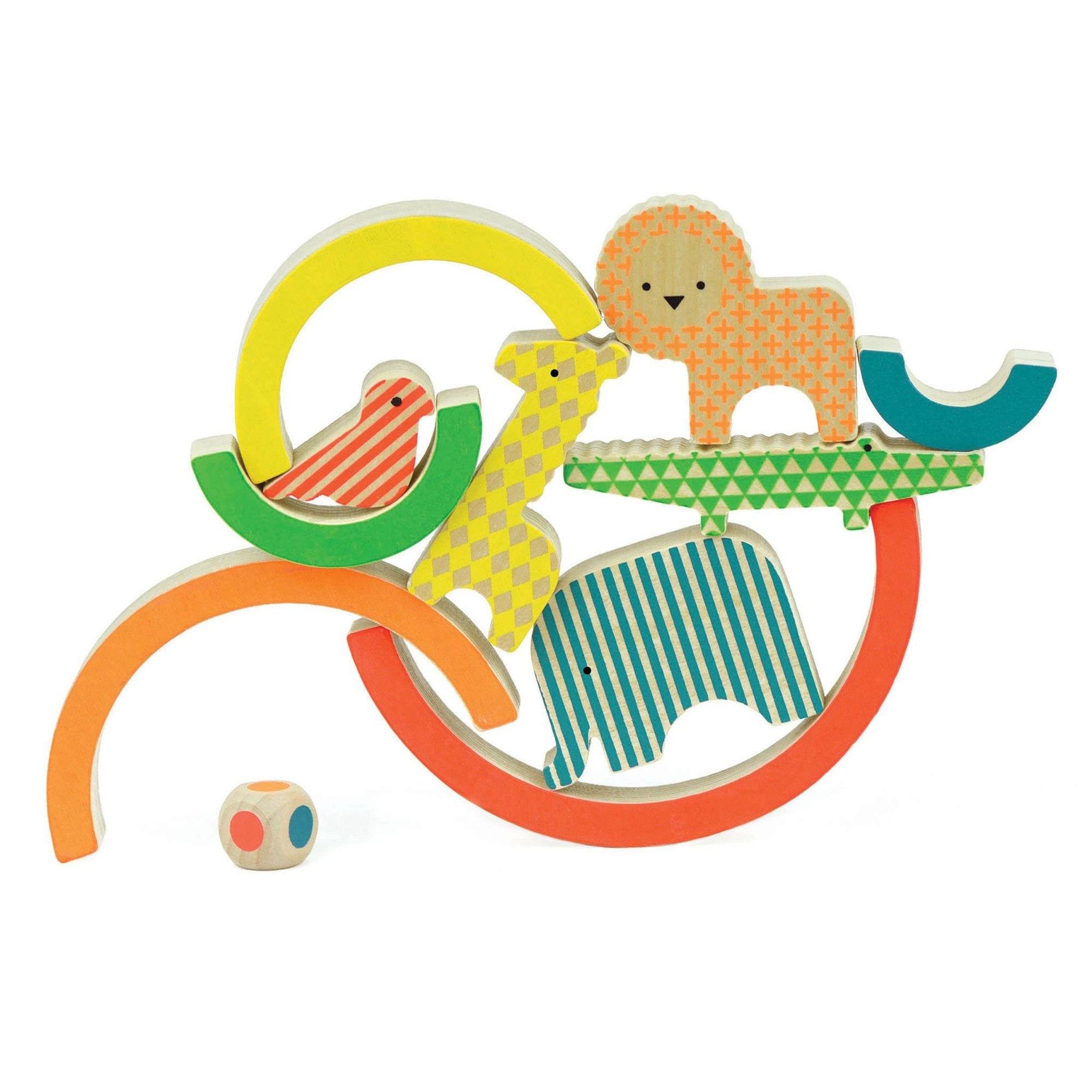 Wild Rainbow Wooden Balancing Game - bubblegum market