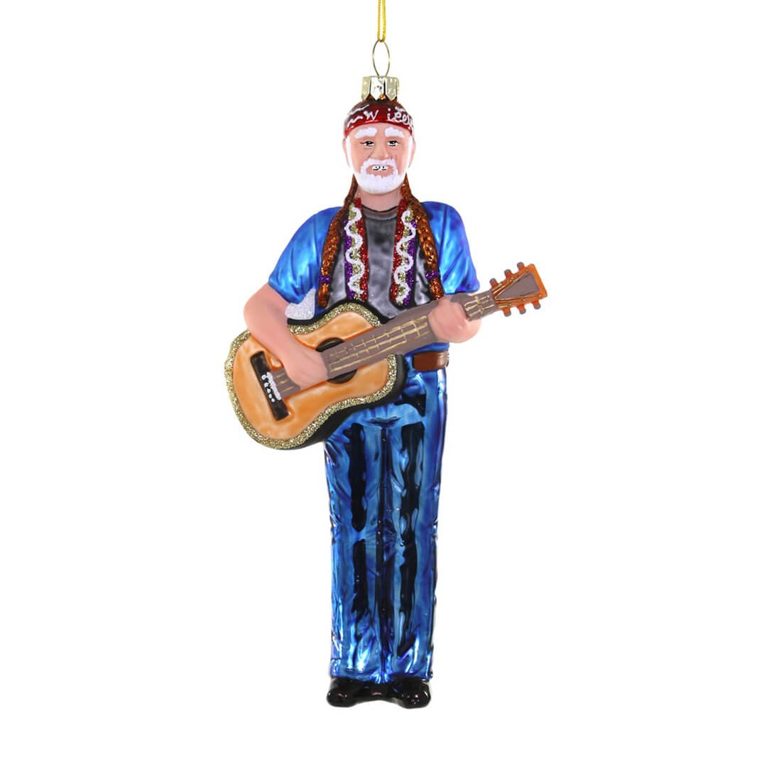 Willie Nelson with Guitar Ornament 7" - bubblegum market