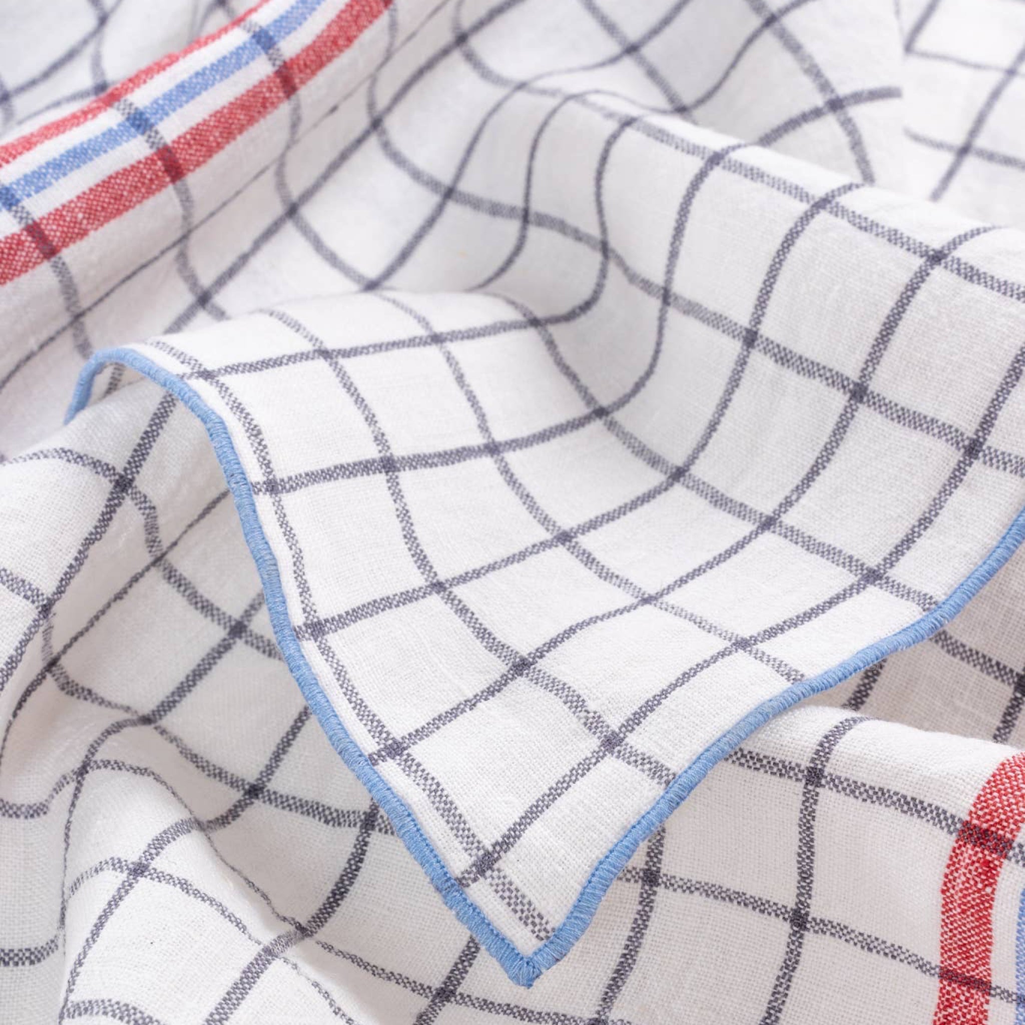 Windowpane Linen Napkins (Set of 2) - bubblegum market