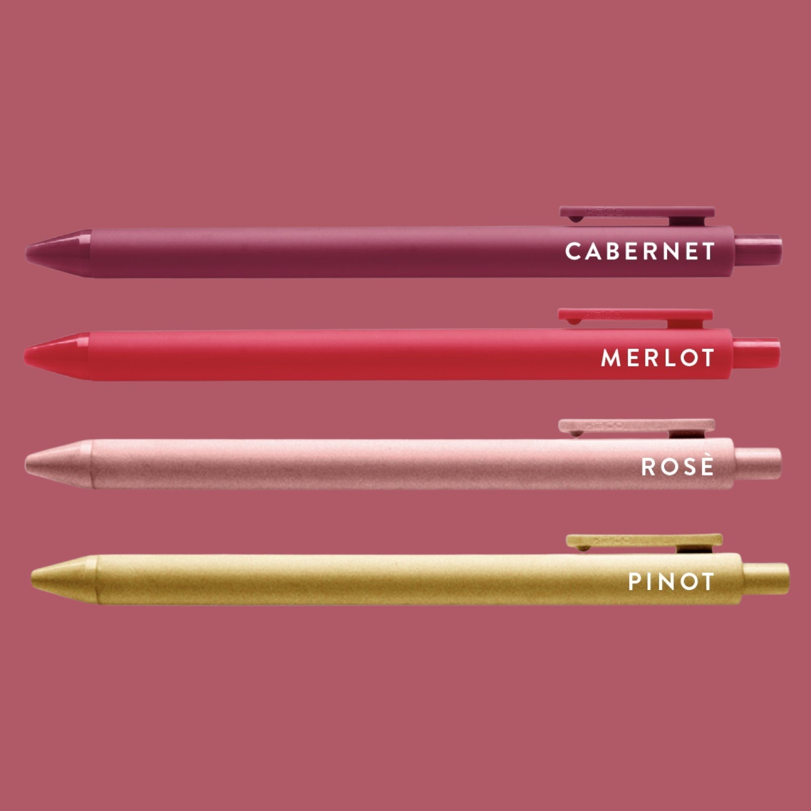 Wine Lovers Pen Set - bubblegum market