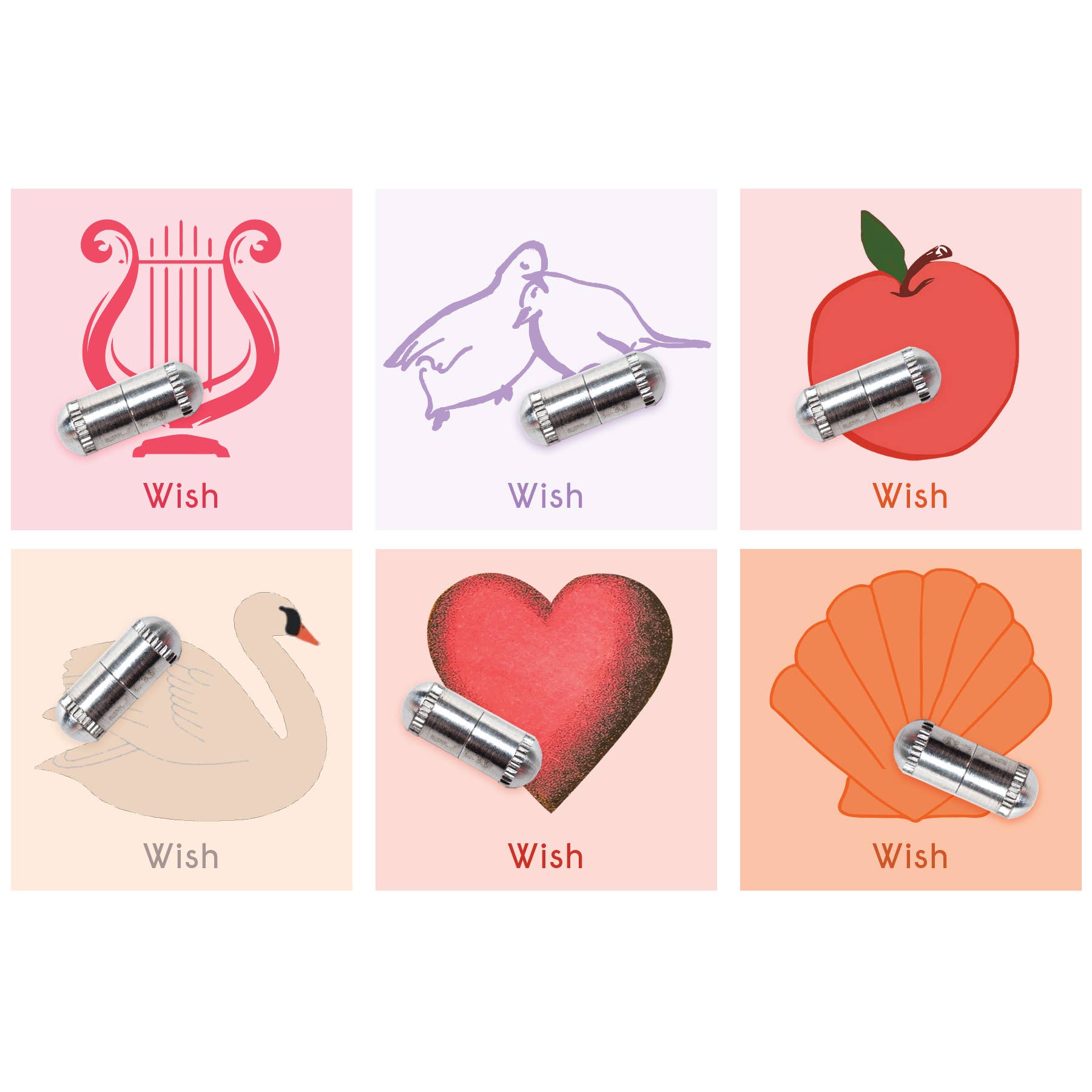 Wish Capsule w/ Paper Scroll - bubblegum market