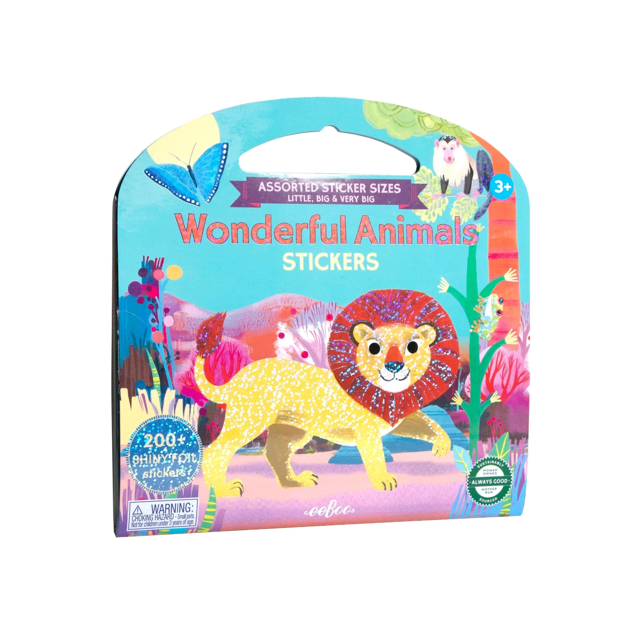 Wonderful Animals Shiny Sticker Book - bubblegum market